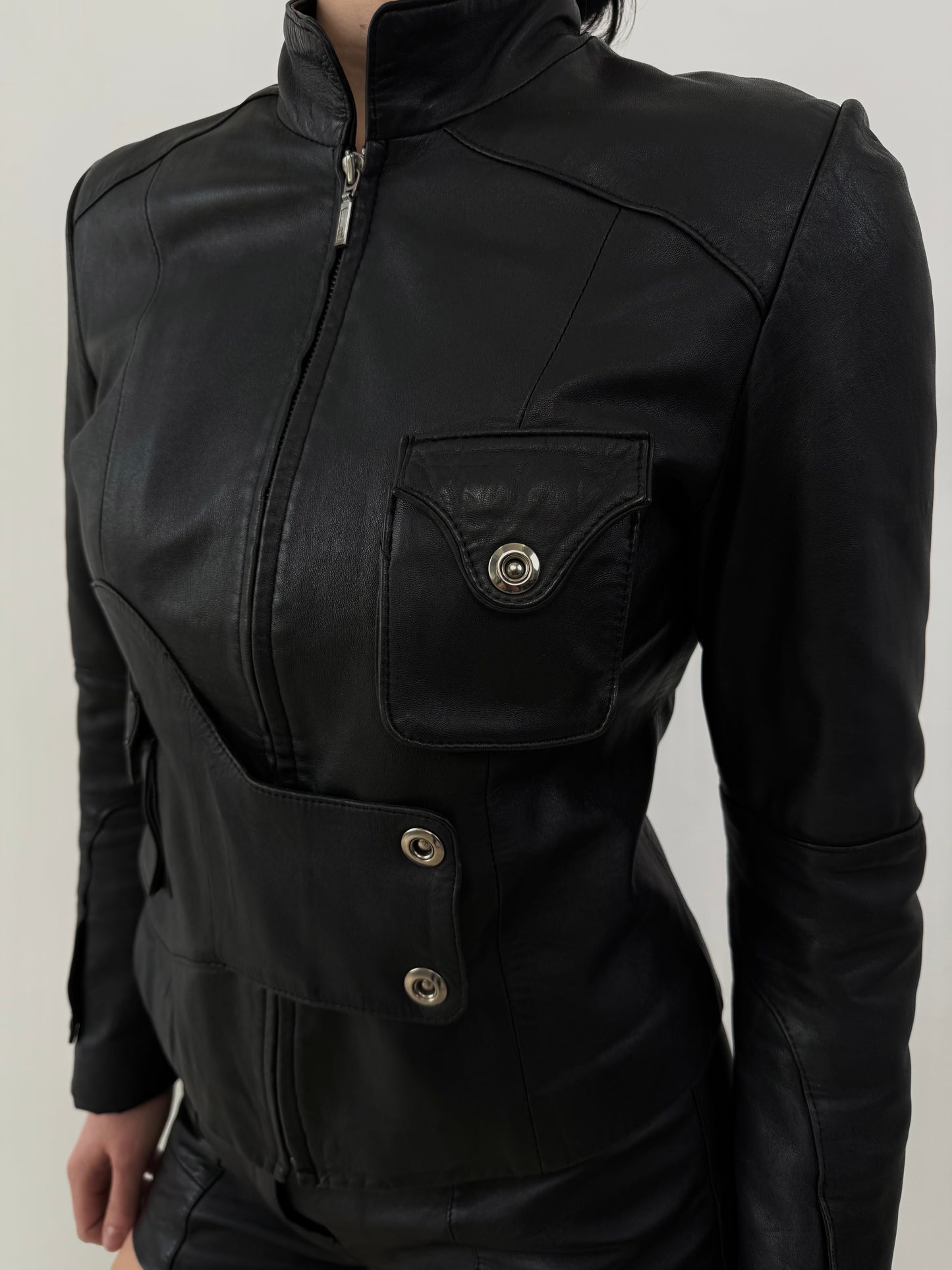 Vintage leather jacket TWINKLING GLOBAL