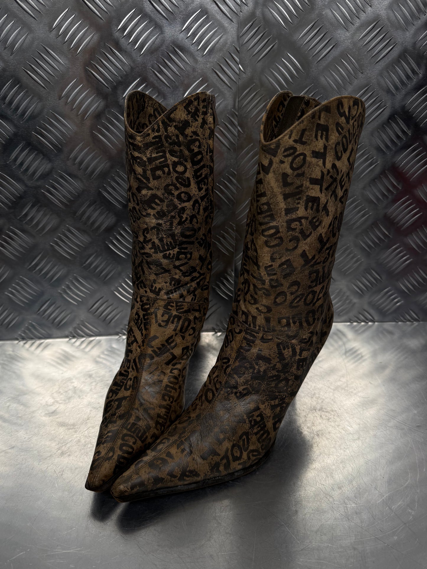 Vintage Italian leather boots TWINKLING GLOBAL
