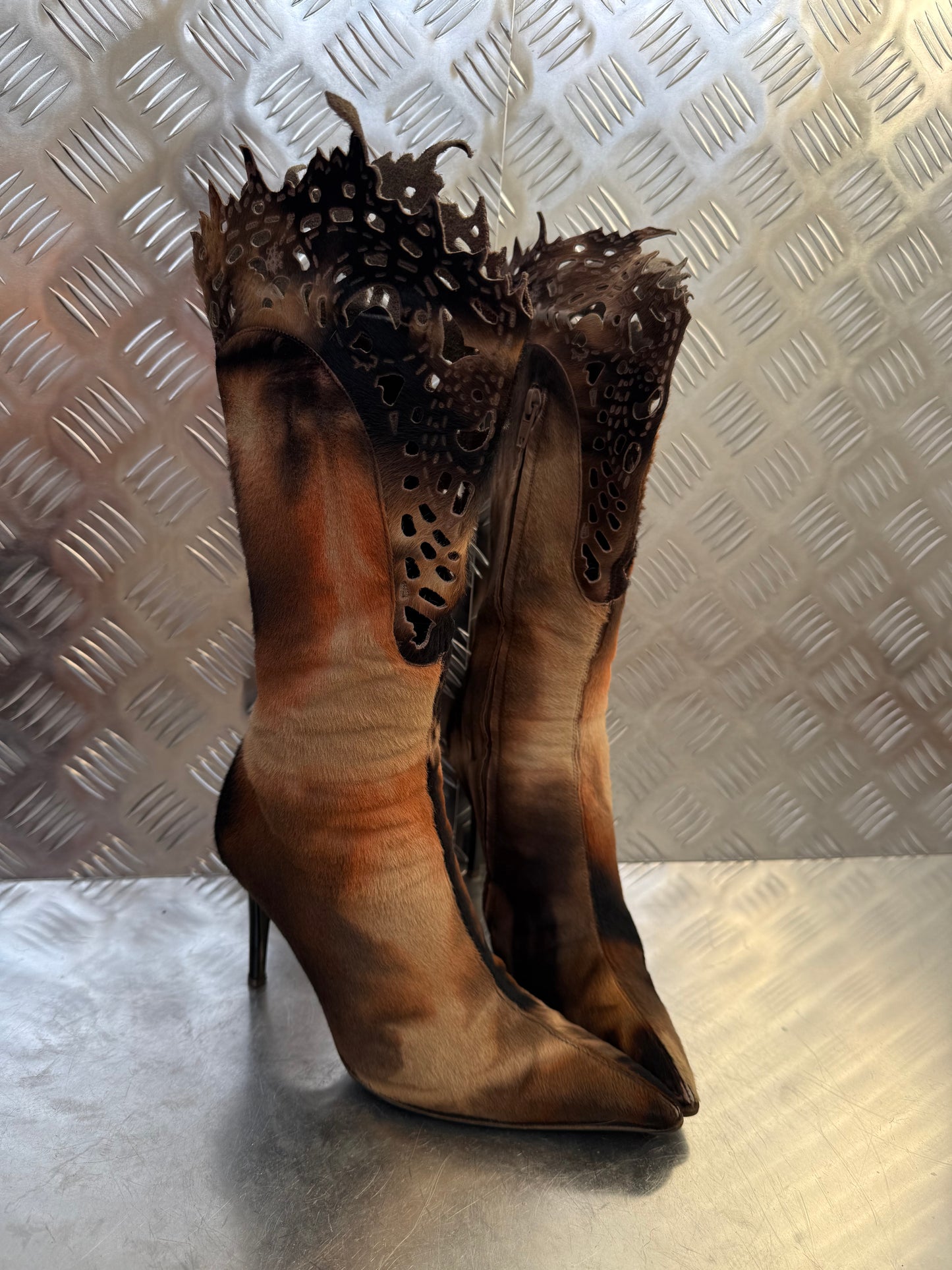 Vintage Italian leather boots Twinkling Global