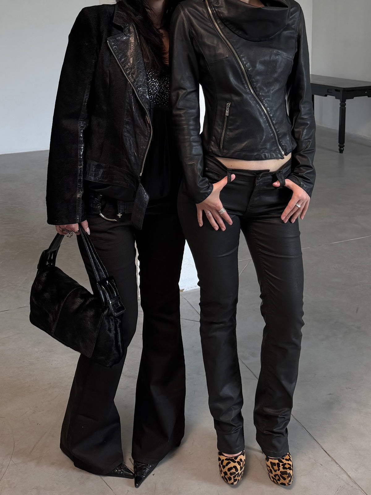 Vintage leather jacket TWINKLING GLOBAL