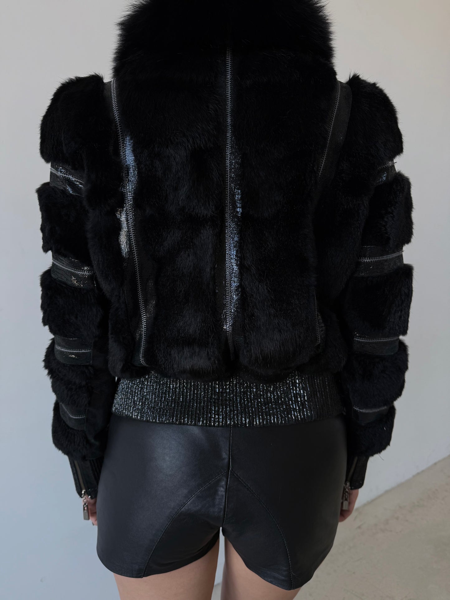 Vintage leather jacket TWINKLING GLOBAL