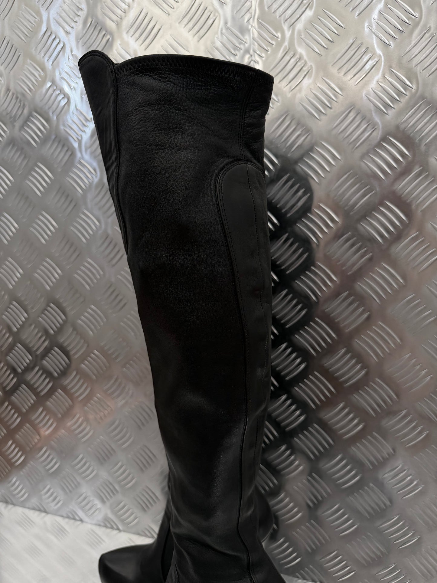 Vintage Gianmarco Lorenzi leather over-the-knee boots TWINKLING GLOBAL
