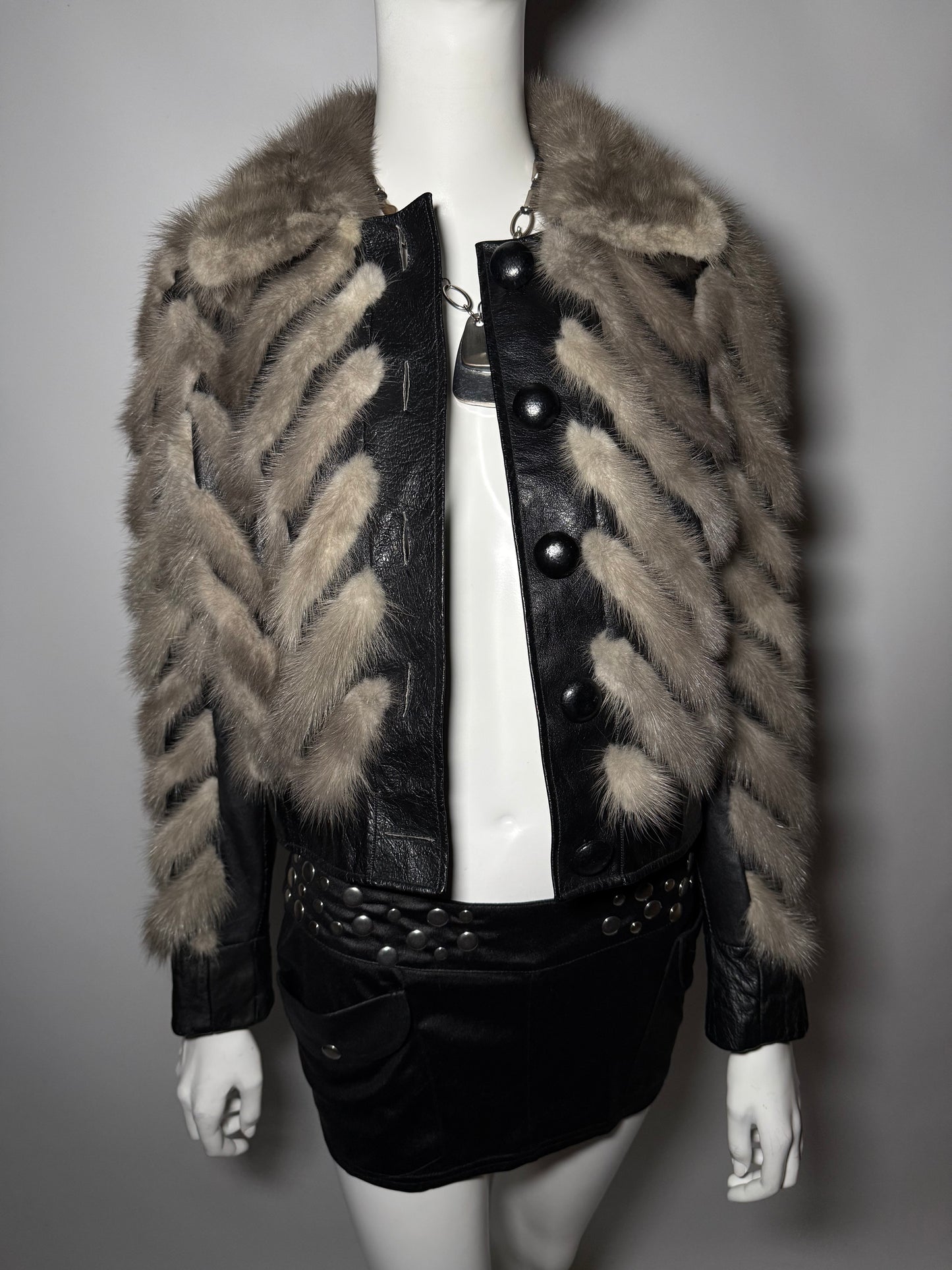 Vintage leather jacket Twinkling Global