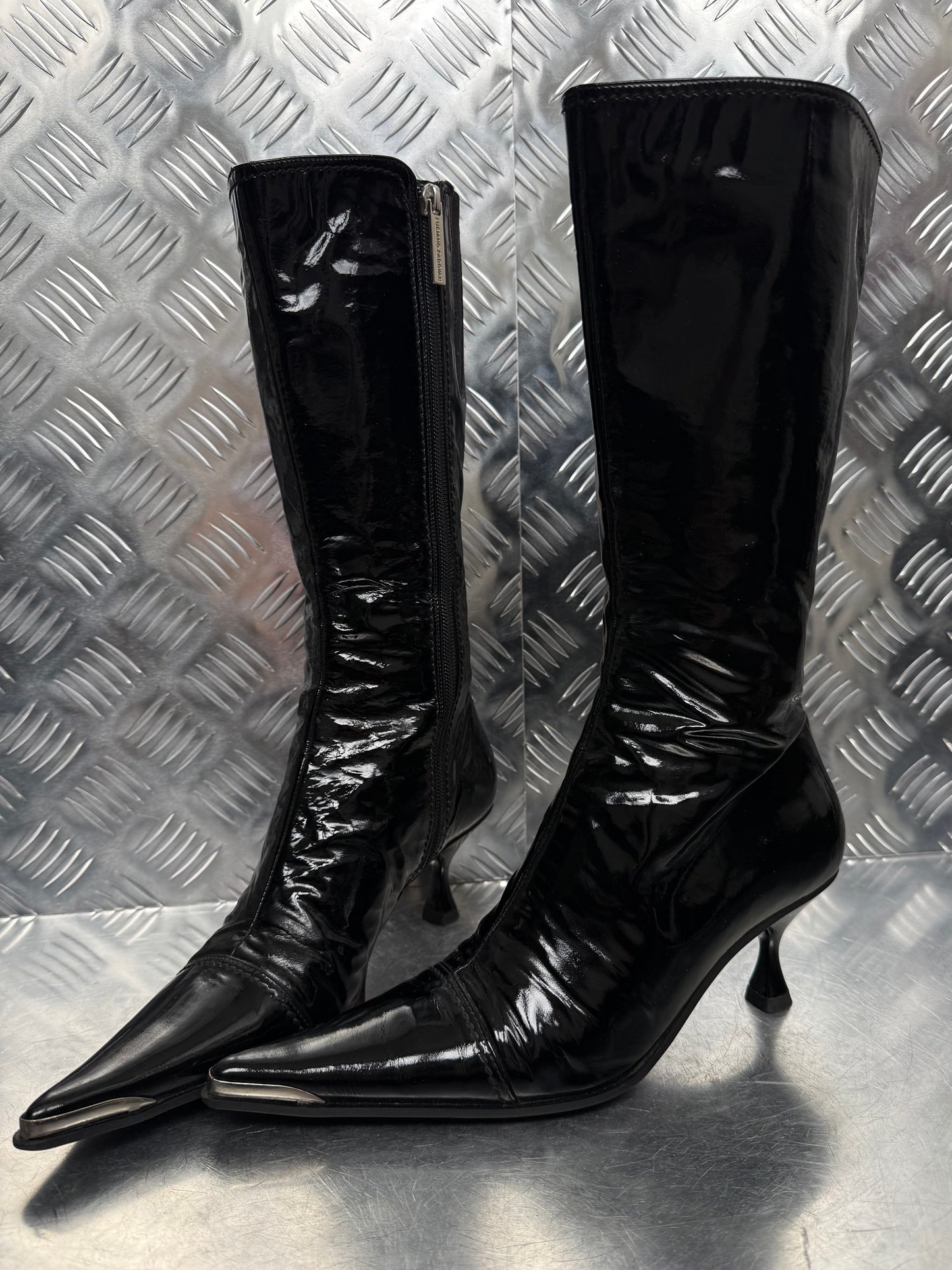 Vintage Luciano Podavan leather boots TWINKLING GLOBAL