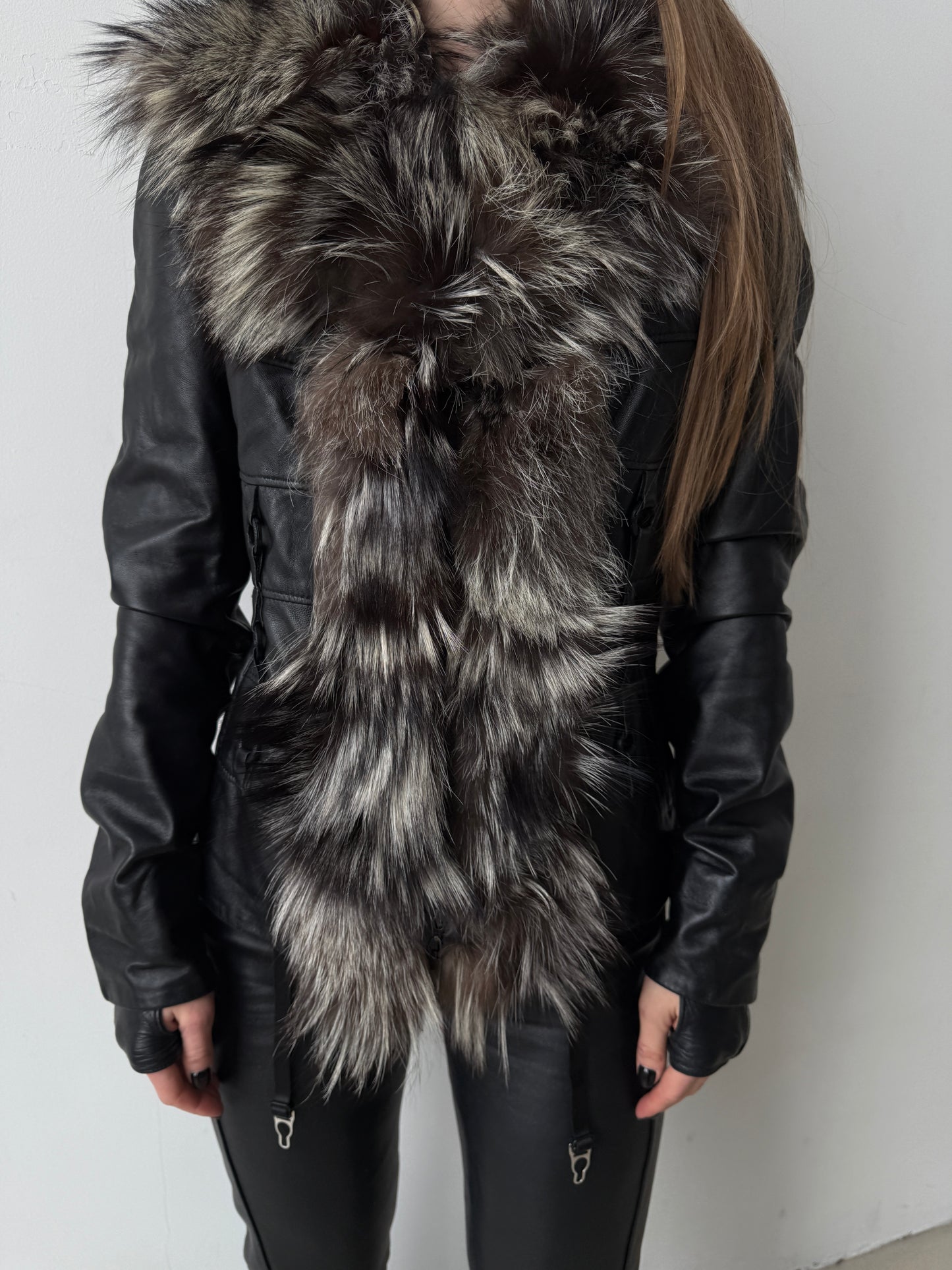 Vintage leather jacket TWINKLING GLOBAL
