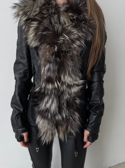 Vintage leather jacket TWINKLING GLOBAL