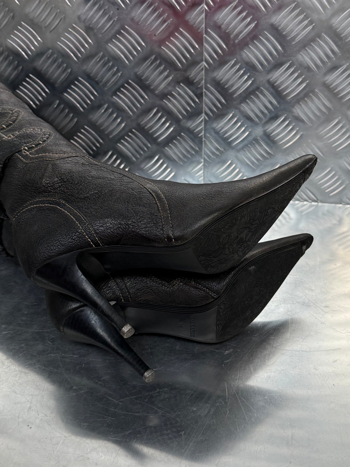 Vintage leather boots TWINKLING GLOBAL