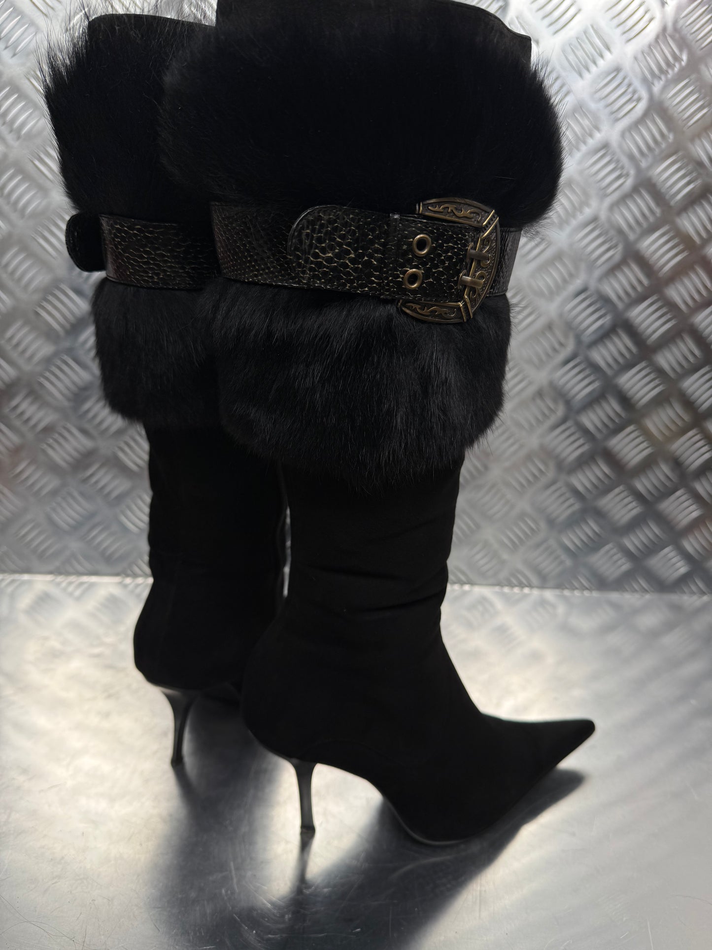 Vintage suede leather boots TWINKLING GLOBAL