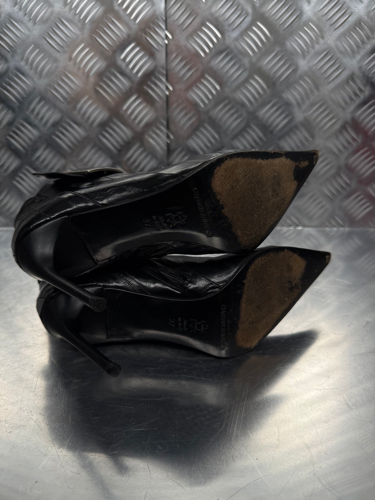 Vintage leather ankle boots Gianmarco Lorenzi TWINKLING GLOBAL