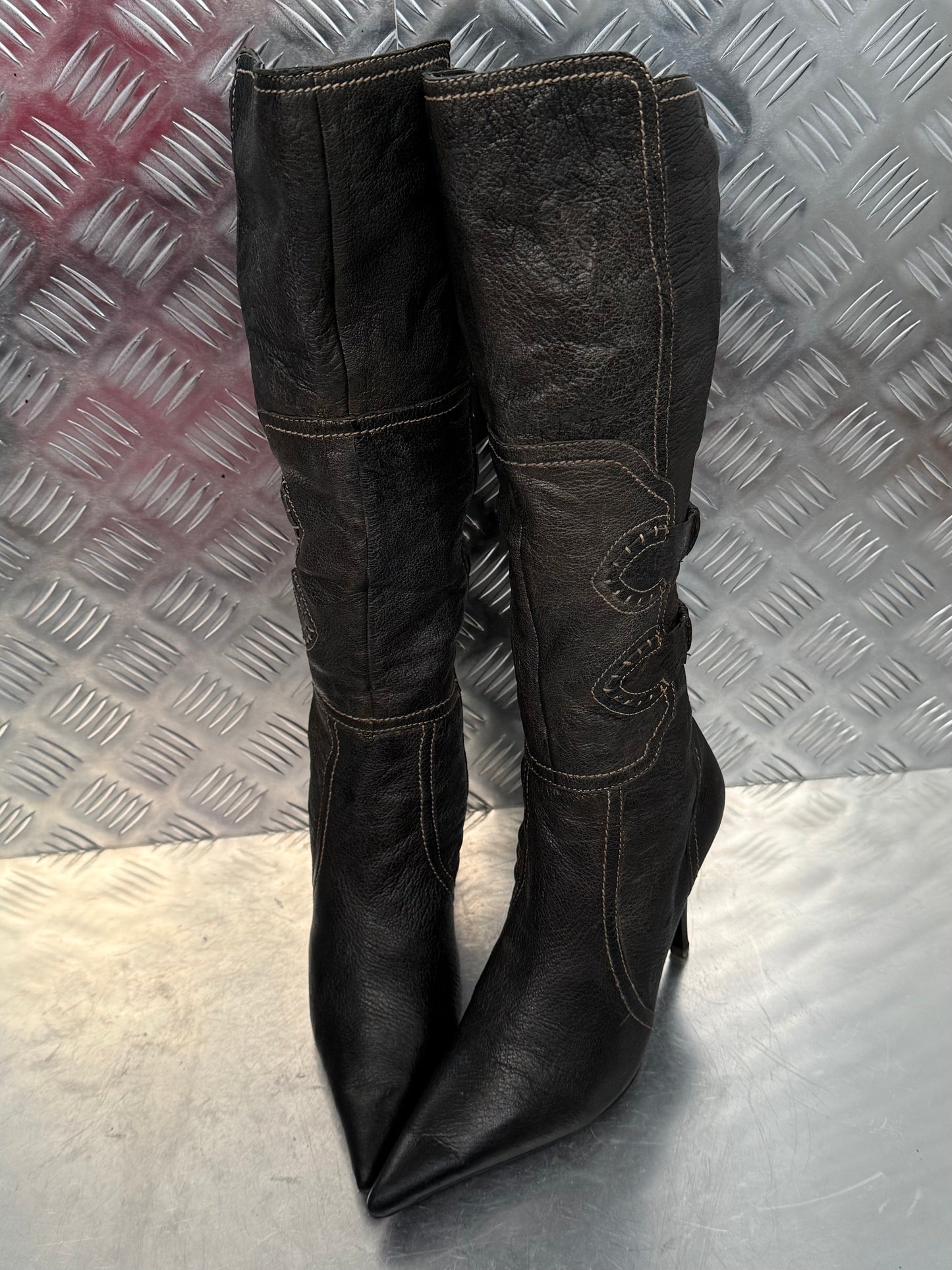 Vintage leather boots TWINKLING GLOBAL