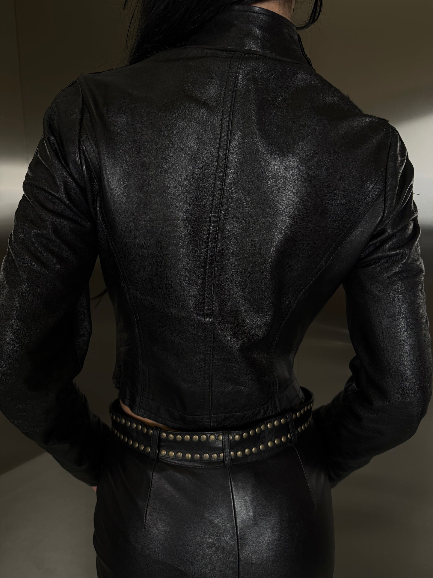 Vintage leather jacket TWINKLING GLOBAL