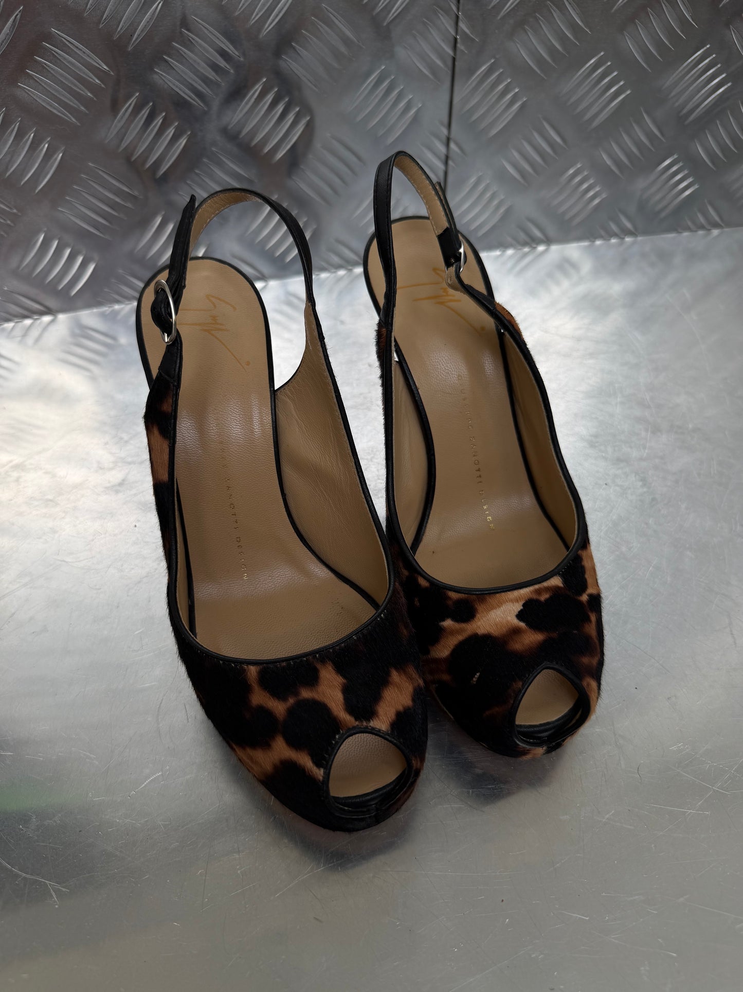 Vintage Giuseppe Zanotti leather heels TWINKLING GLOBAL