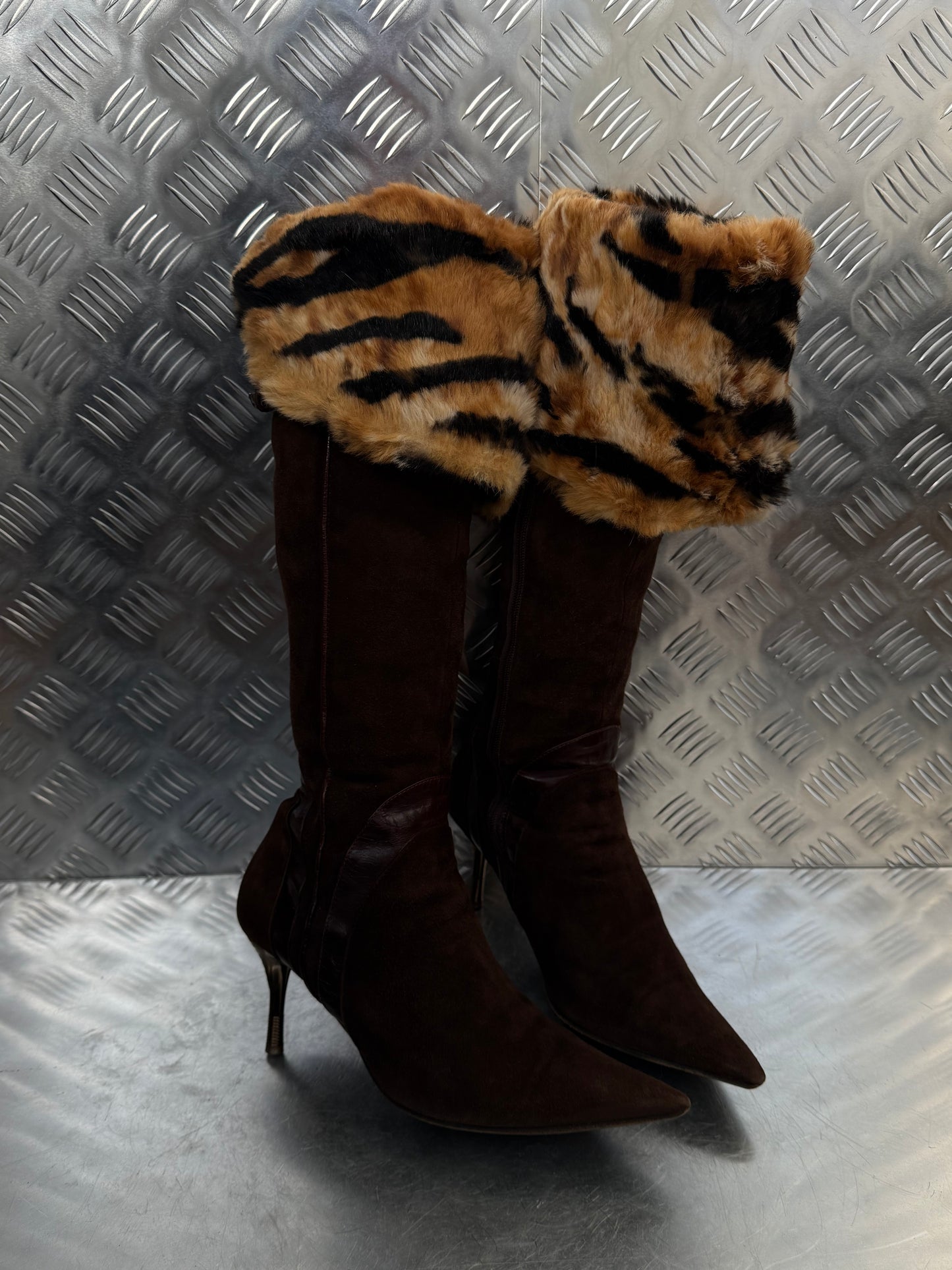 Vintage Italian suede leather boots TWINKLING GLOBAL