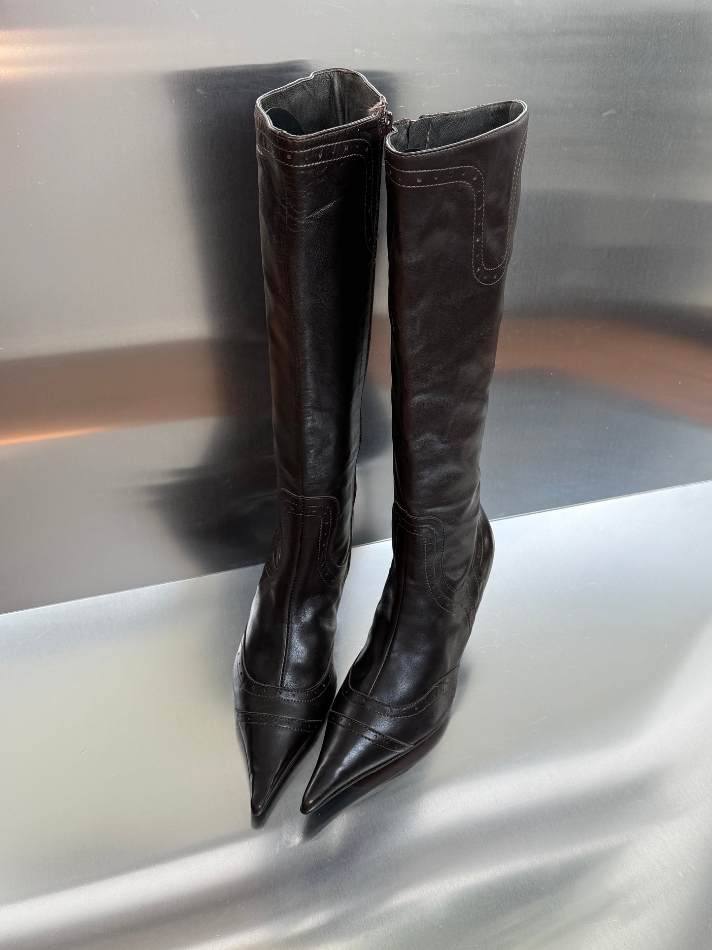 Vintage leather boots - TWINKLING GLOBAL