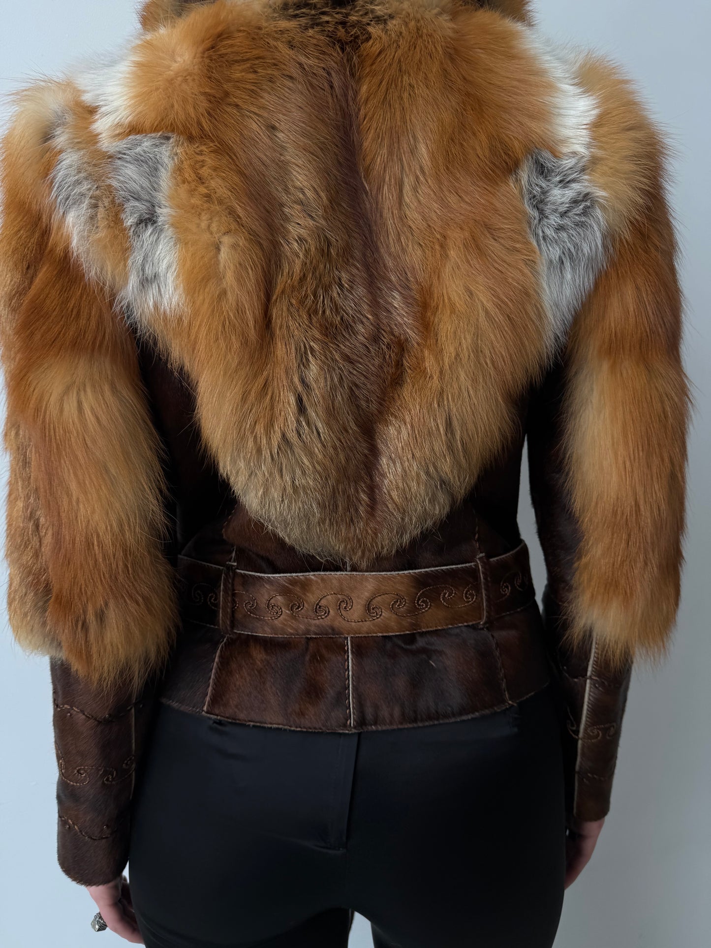Vintage leather jacket TWINKLING GLOBAL