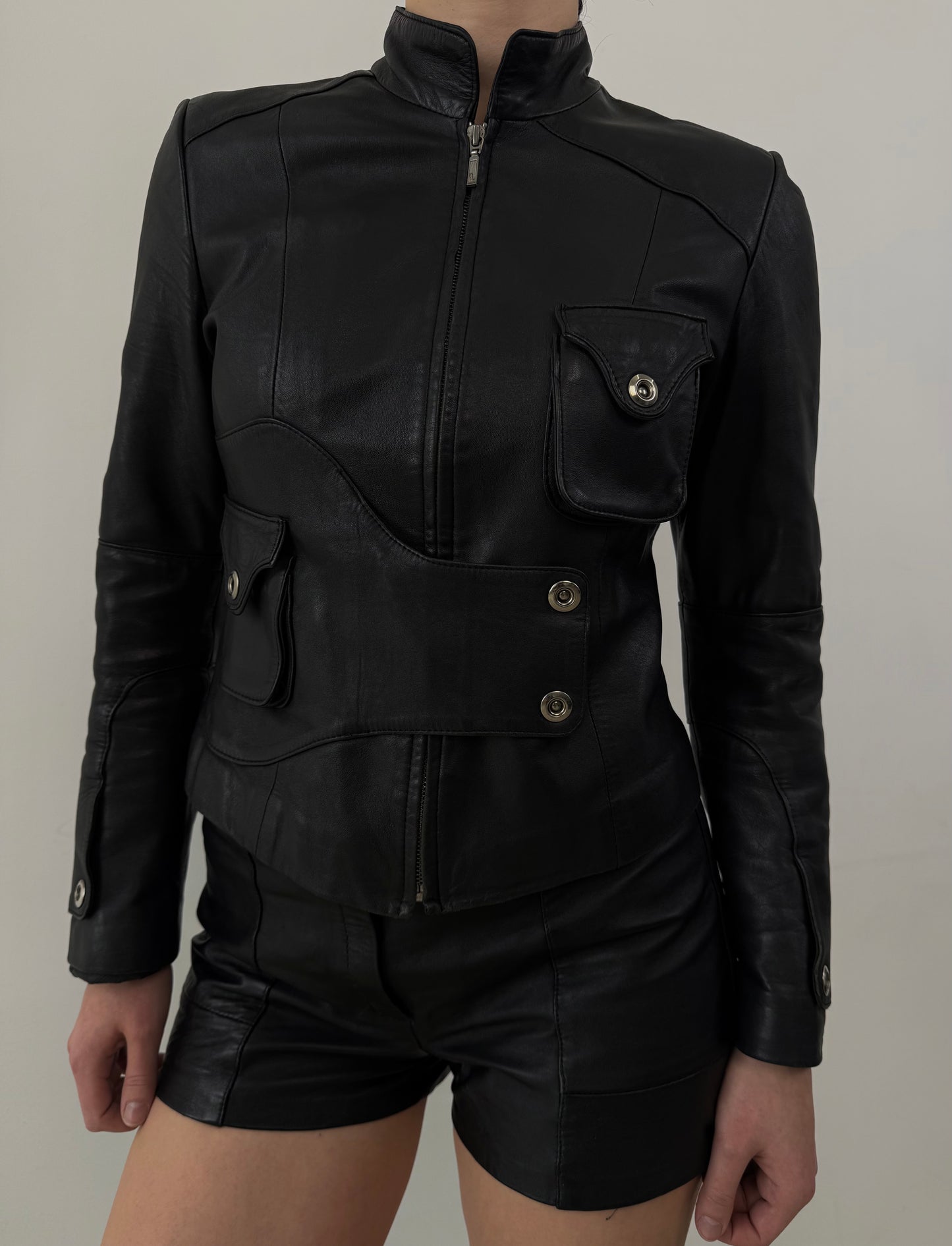 Vintage leather jacket TWINKLING GLOBAL