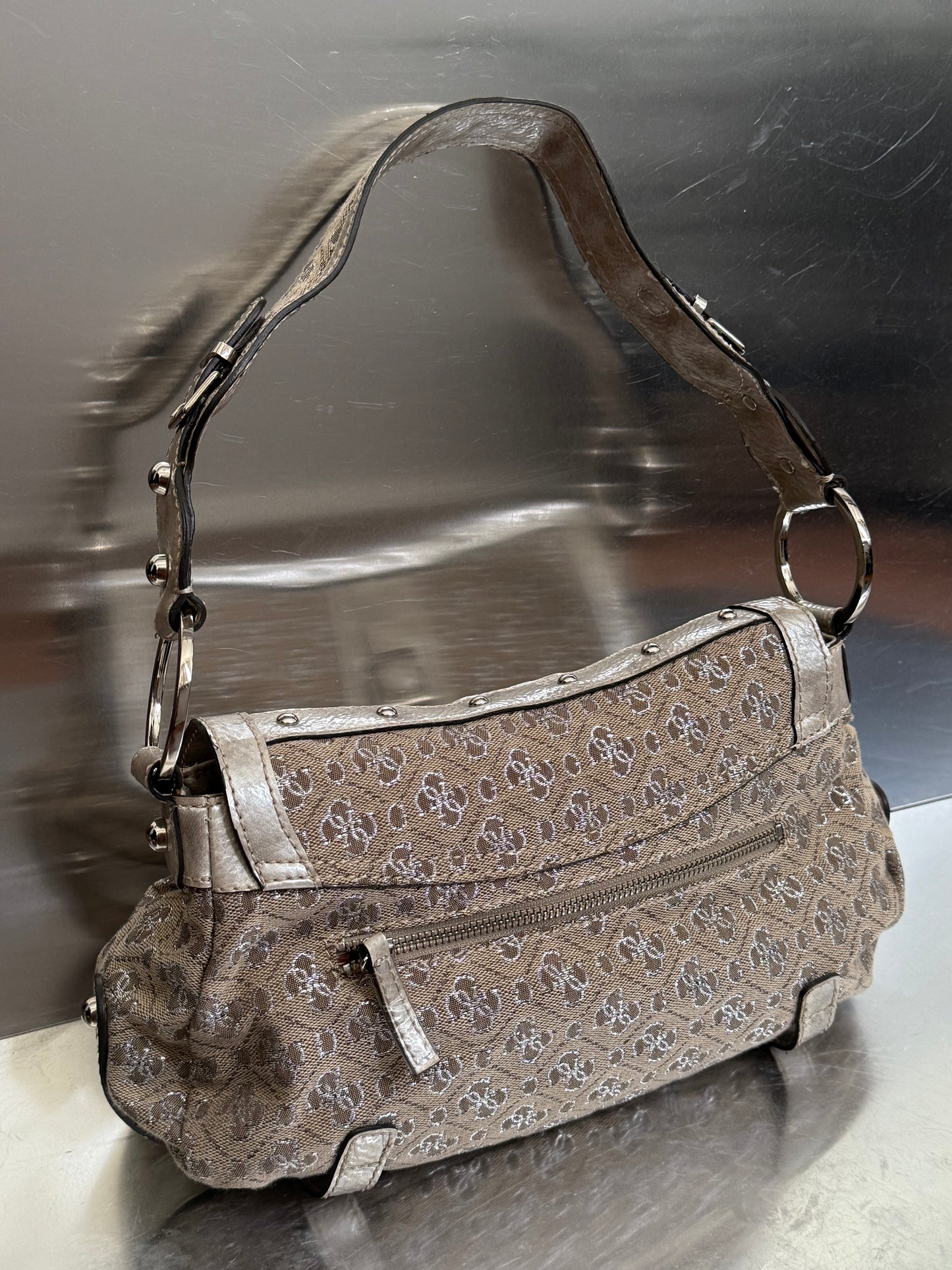 Vintage Monogram Shoulder Bag by Guess  Twinkling