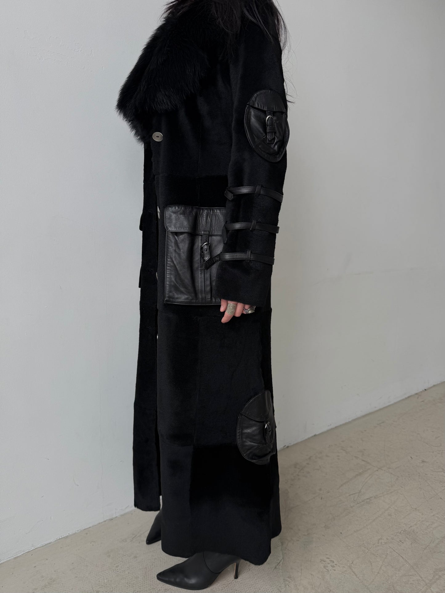 Vintage leather coat TWINKLING GLOBAL