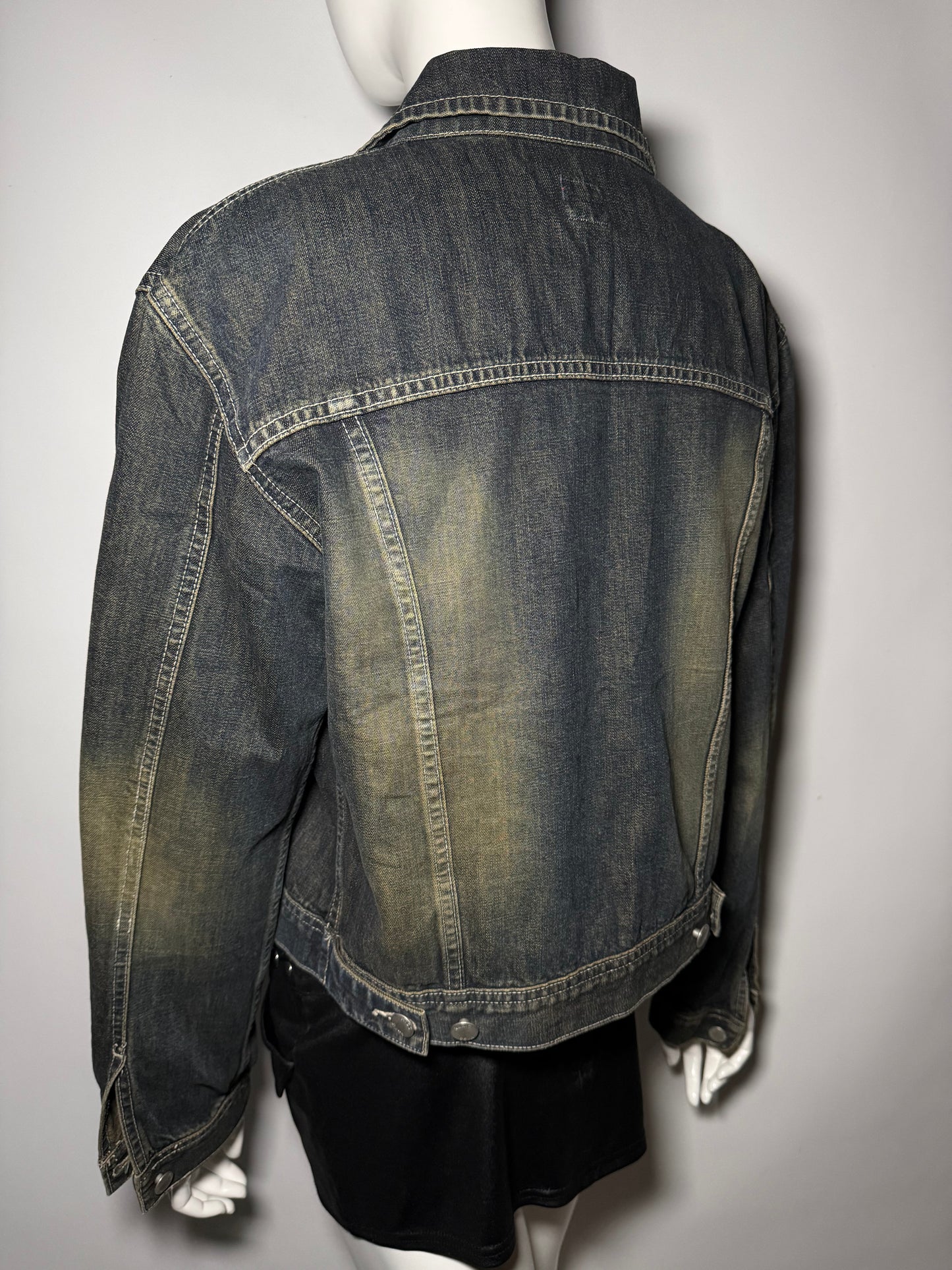 Vintage Miss Sixty rusty-wash denim jacket oversized Twinkling Global