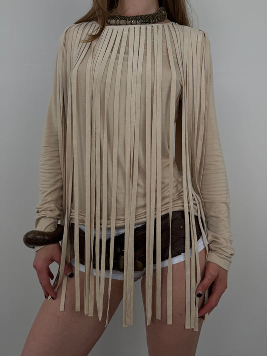 Vintage fringe top TWINKLING GLOBAL