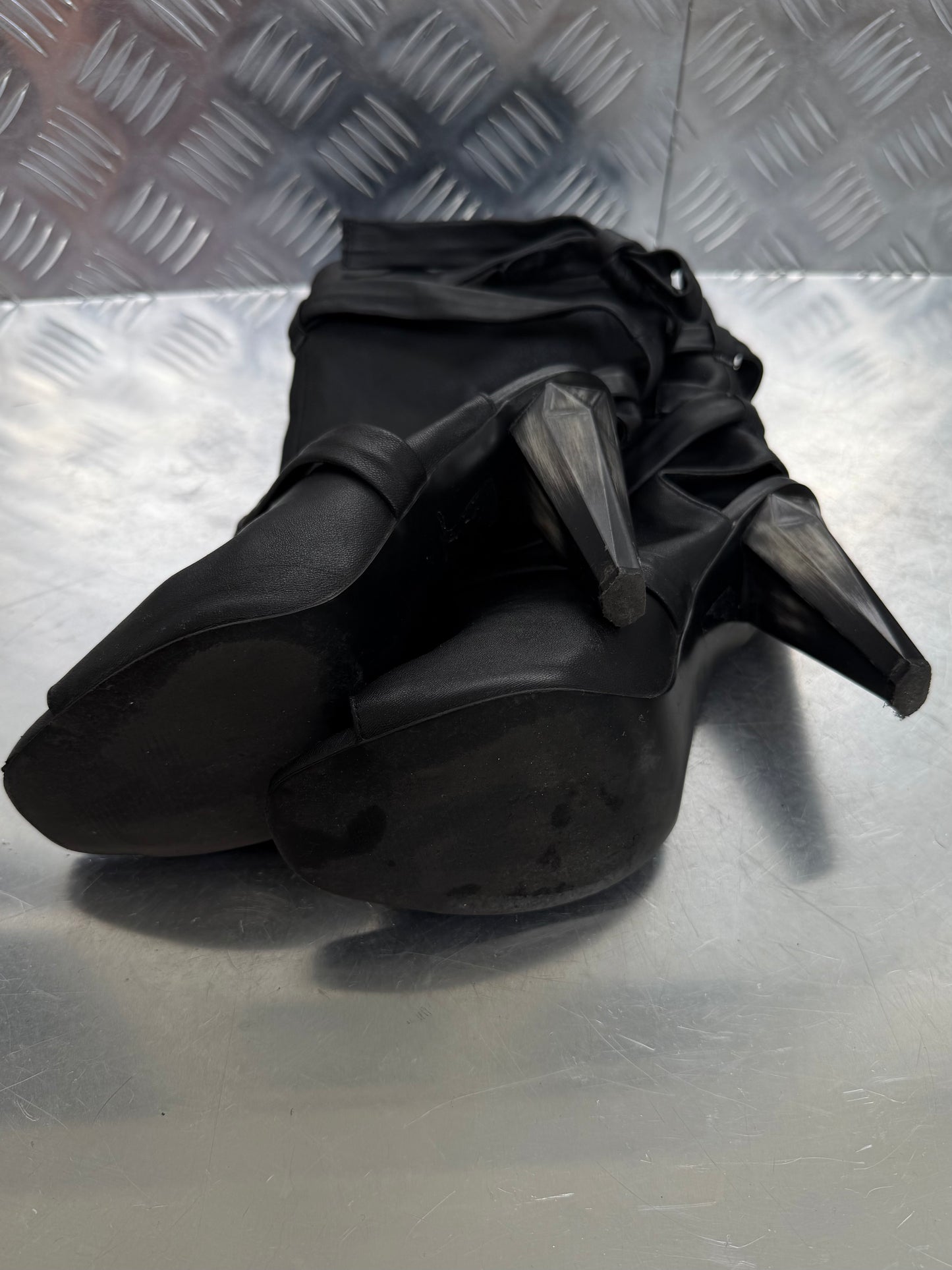 Vintage leather ankle boots TWINKLING GLOBAL