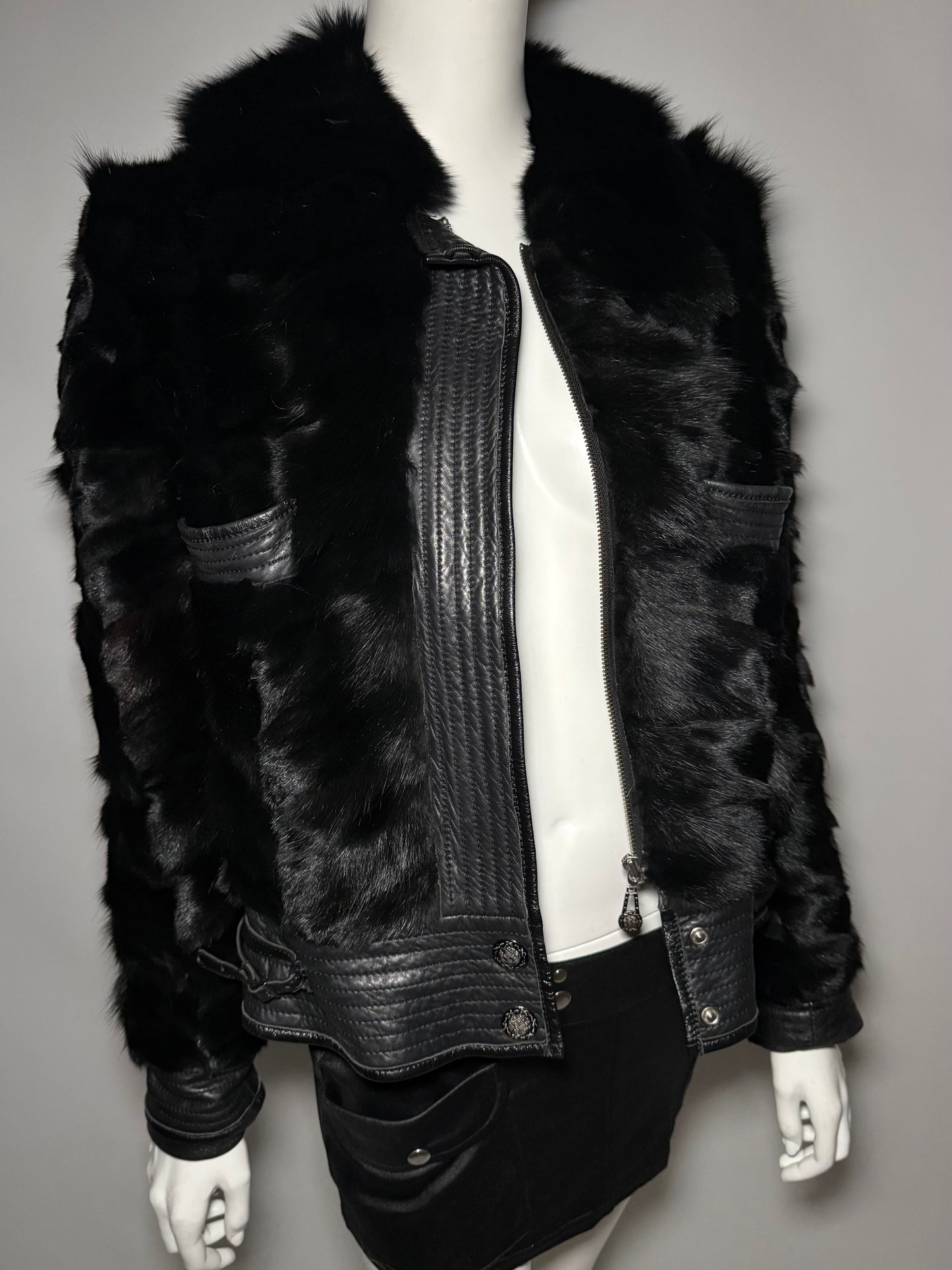 Vintage leather jacket TWINKLING GLOBAL