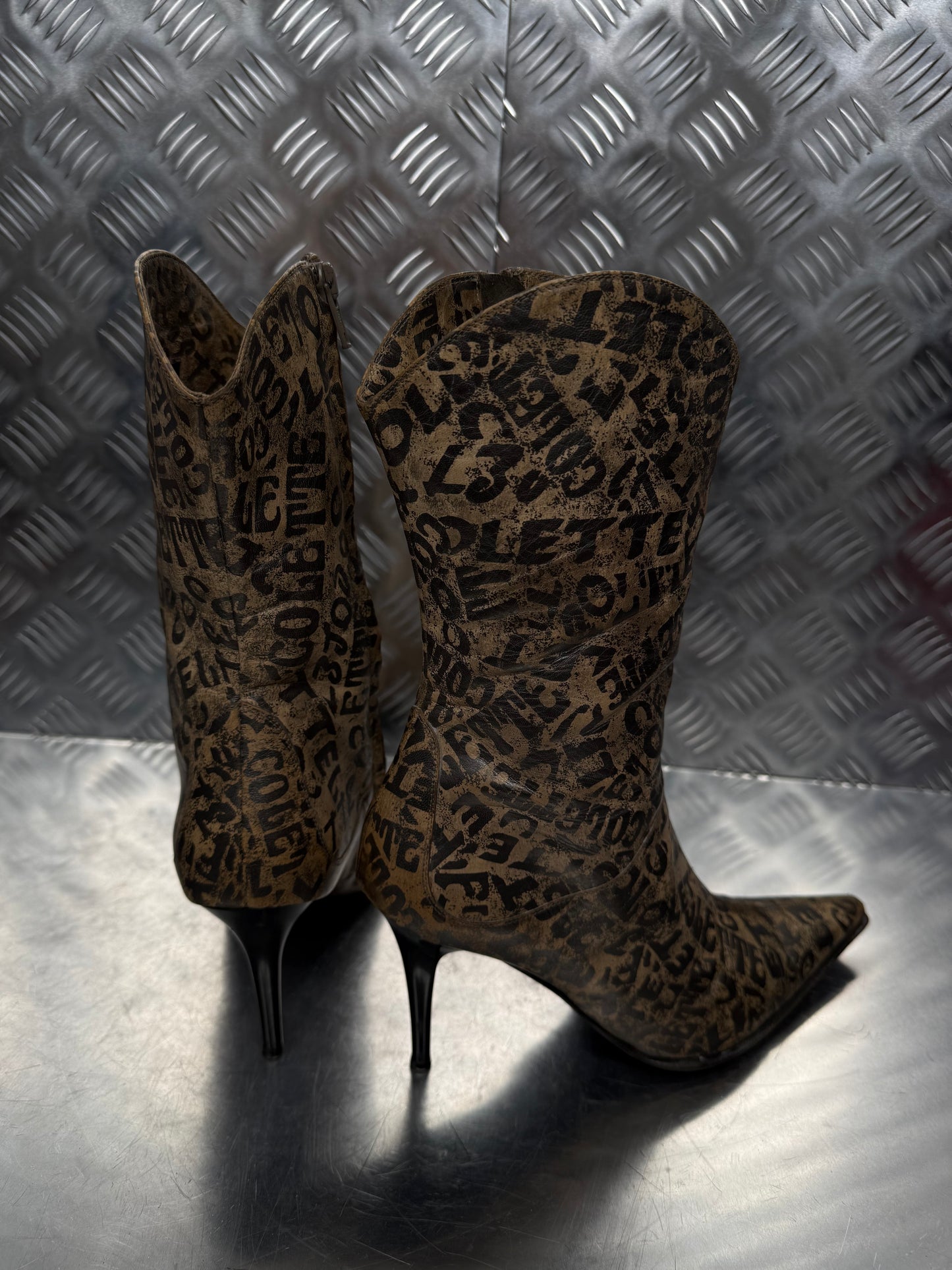 Vintage Italian leather boots TWINKLING GLOBAL