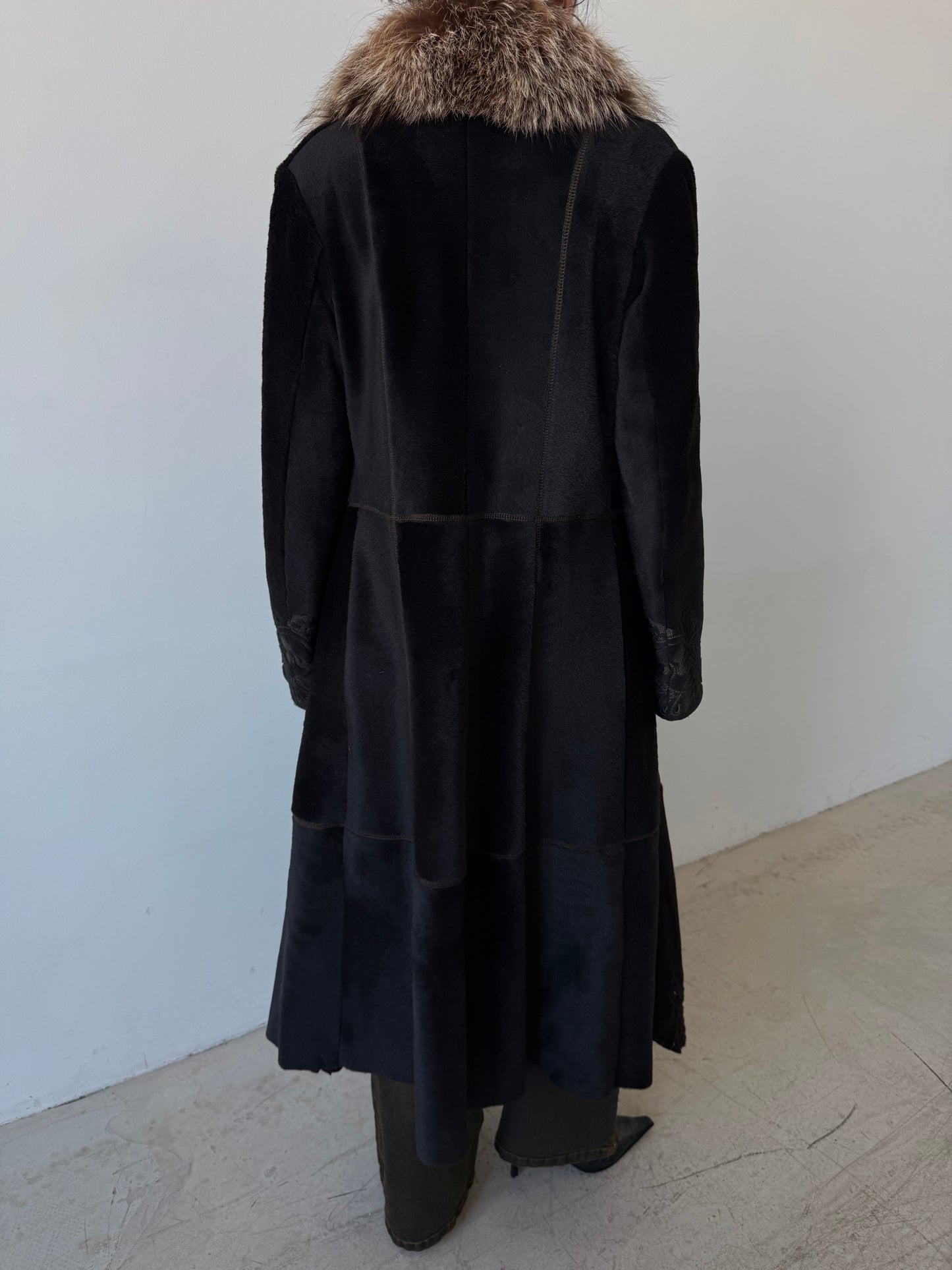 Vintage leather coat TWINKLING GLOBAL