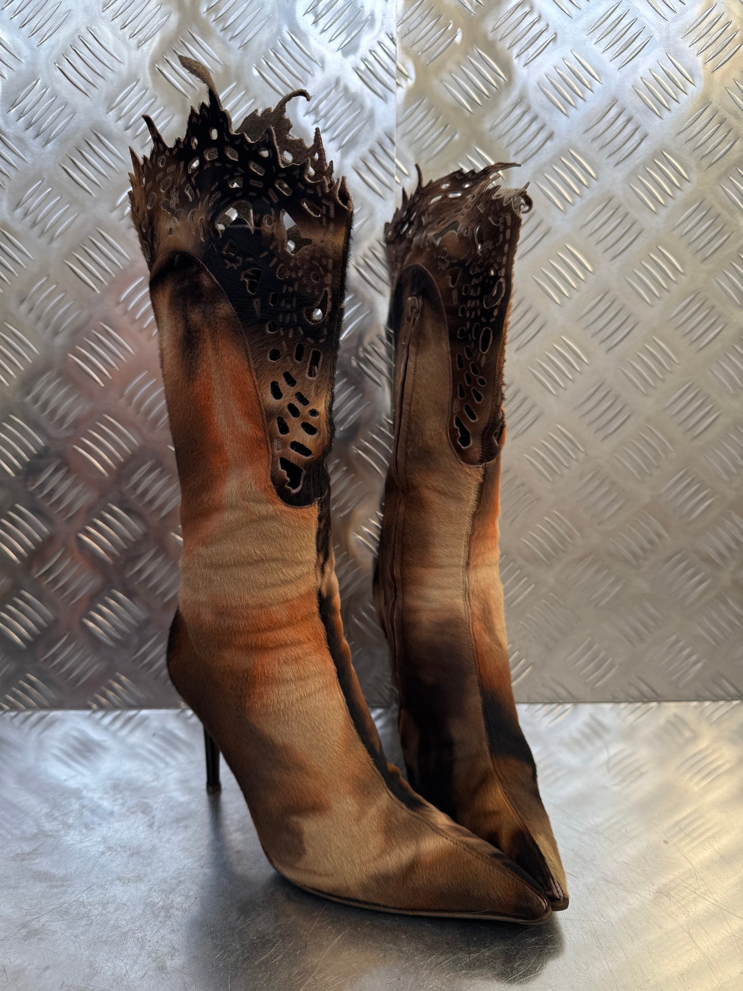 Vintage Italian leather boots Twinkling Global