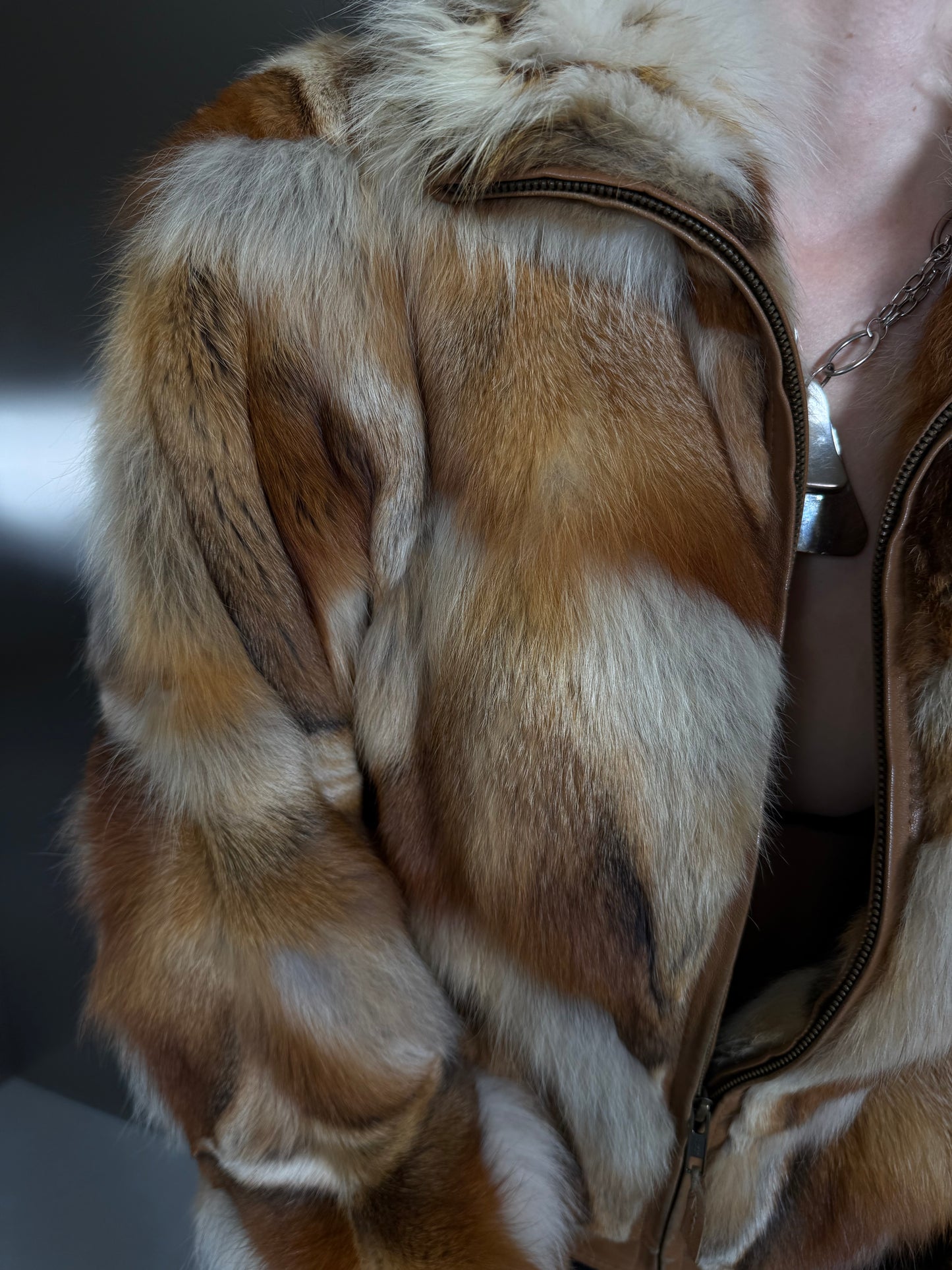 Vintage leather jacket TWINKLING GLOBAL