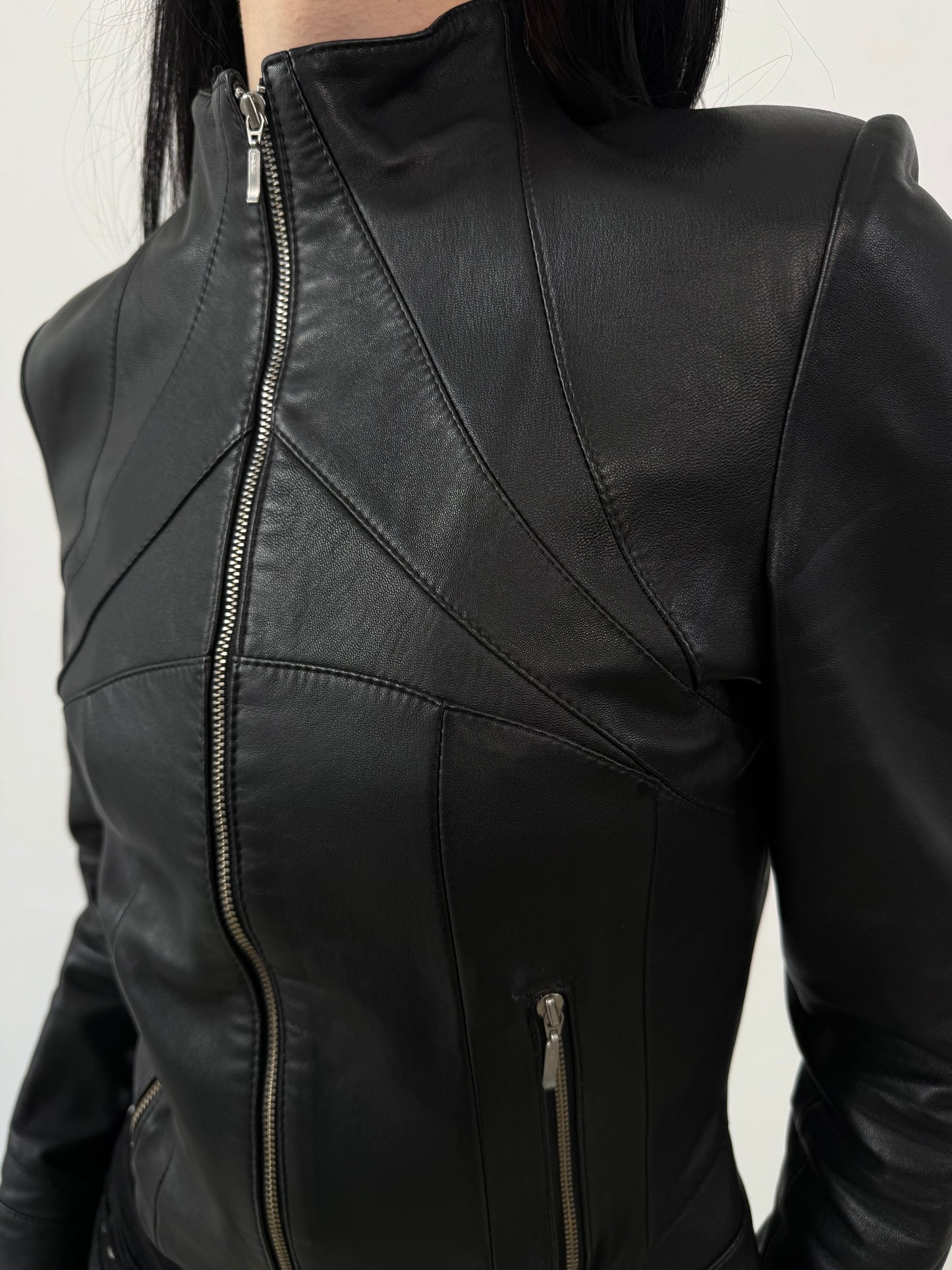 Vintage leather jacket TWINKLING GLOBAL