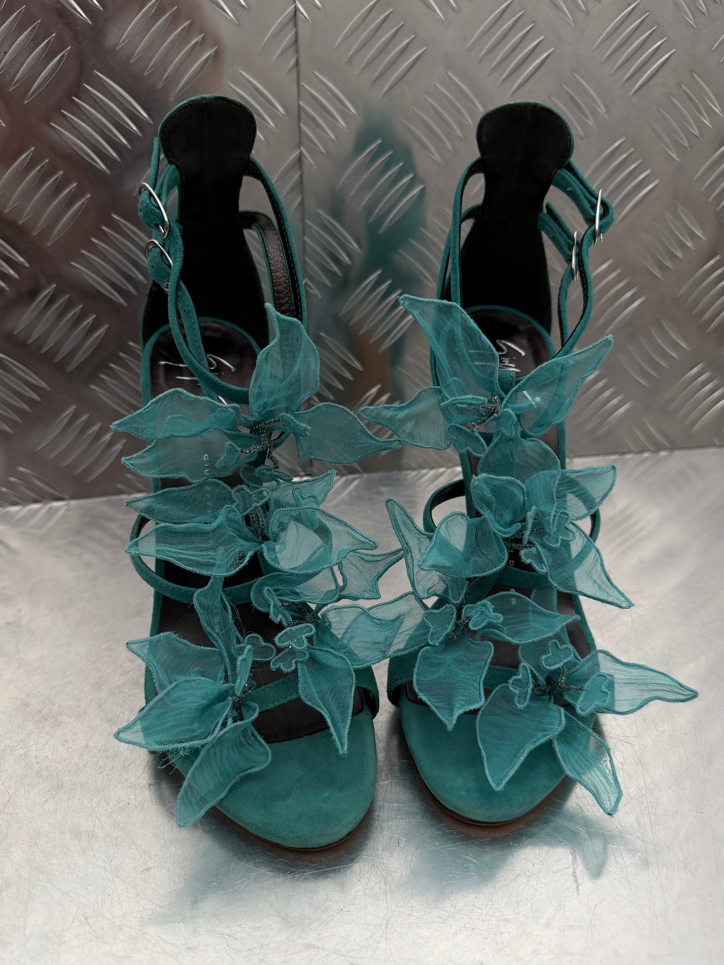 Vintage Giuseppe Zanotti floral heels TWINKLING GLOBAL