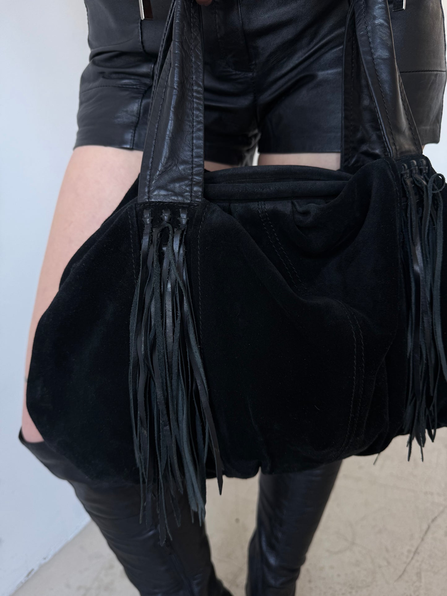 Vintage Casadei suede fringe bag TWINKLING GLOBAL
