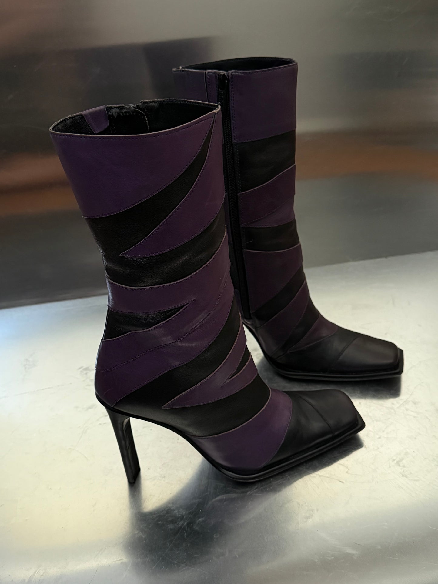 Vintage leather boots Bronx TWINKLING GLOBAL