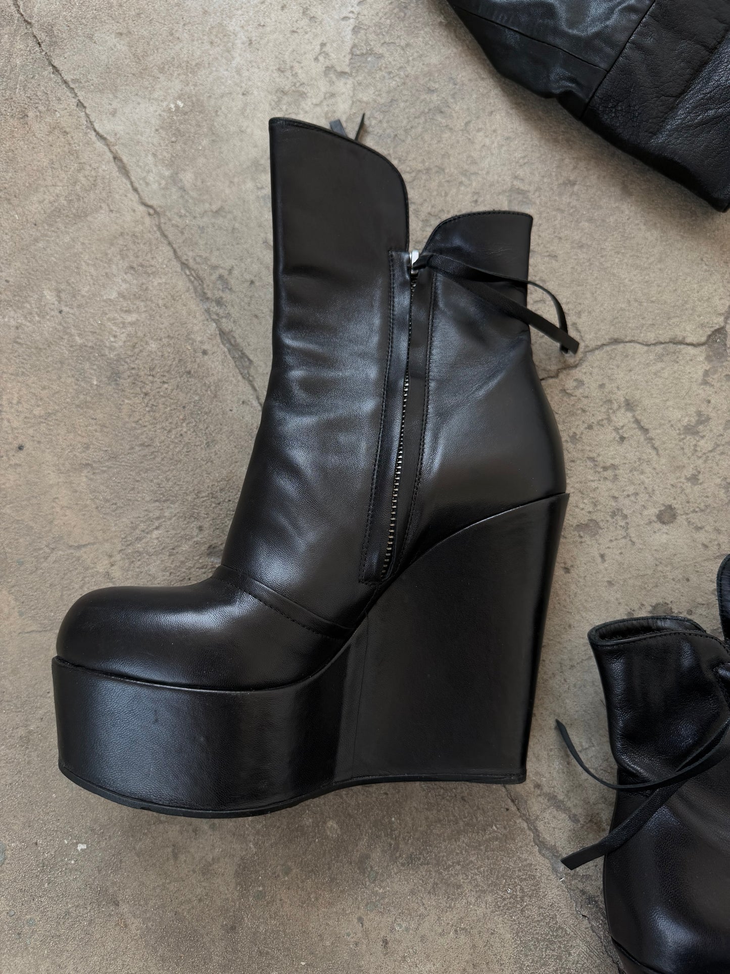 Bruno Bordese leather platform boots TWINKLING GLOBAL