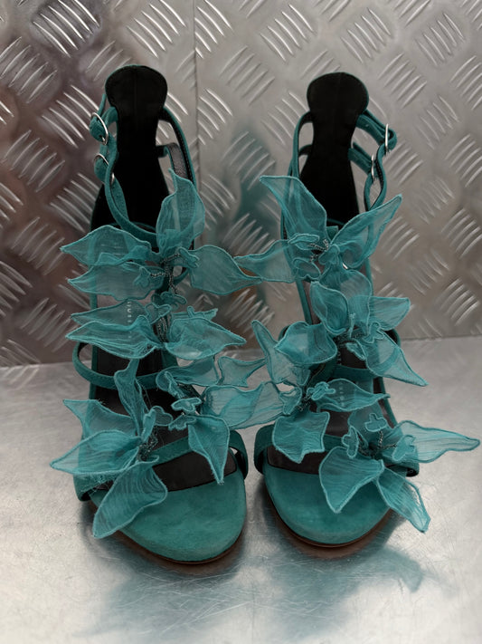 Vintage Giuseppe Zanotti floral heels TWINKLING GLOBAL
