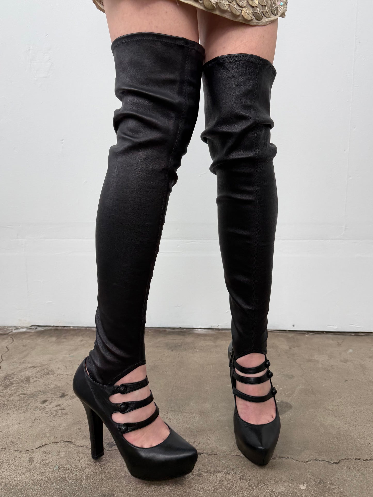 Vintage Le Silla leather platform heels TWINKLING GLOBAL