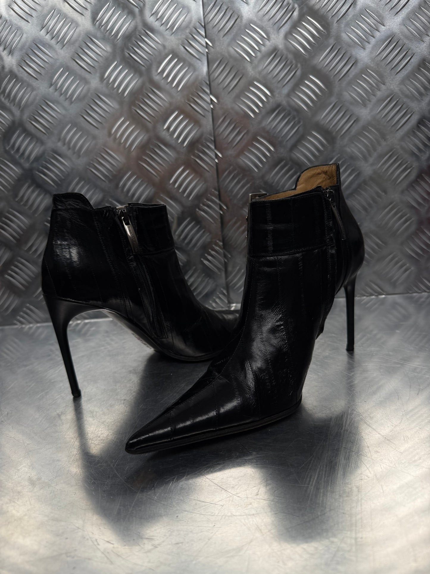 Vintage leather ankle boots Gianmarco Lorenzi TWINKLING GLOBAL