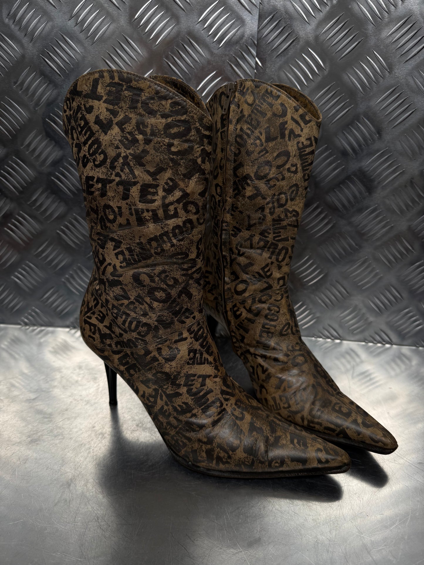 Vintage Italian leather boots TWINKLING GLOBAL