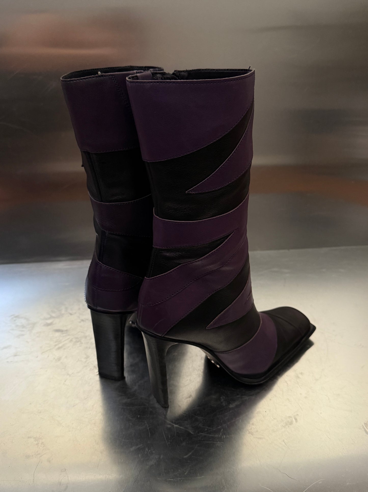 Vintage leather boots Bronx TWINKLING GLOBAL
