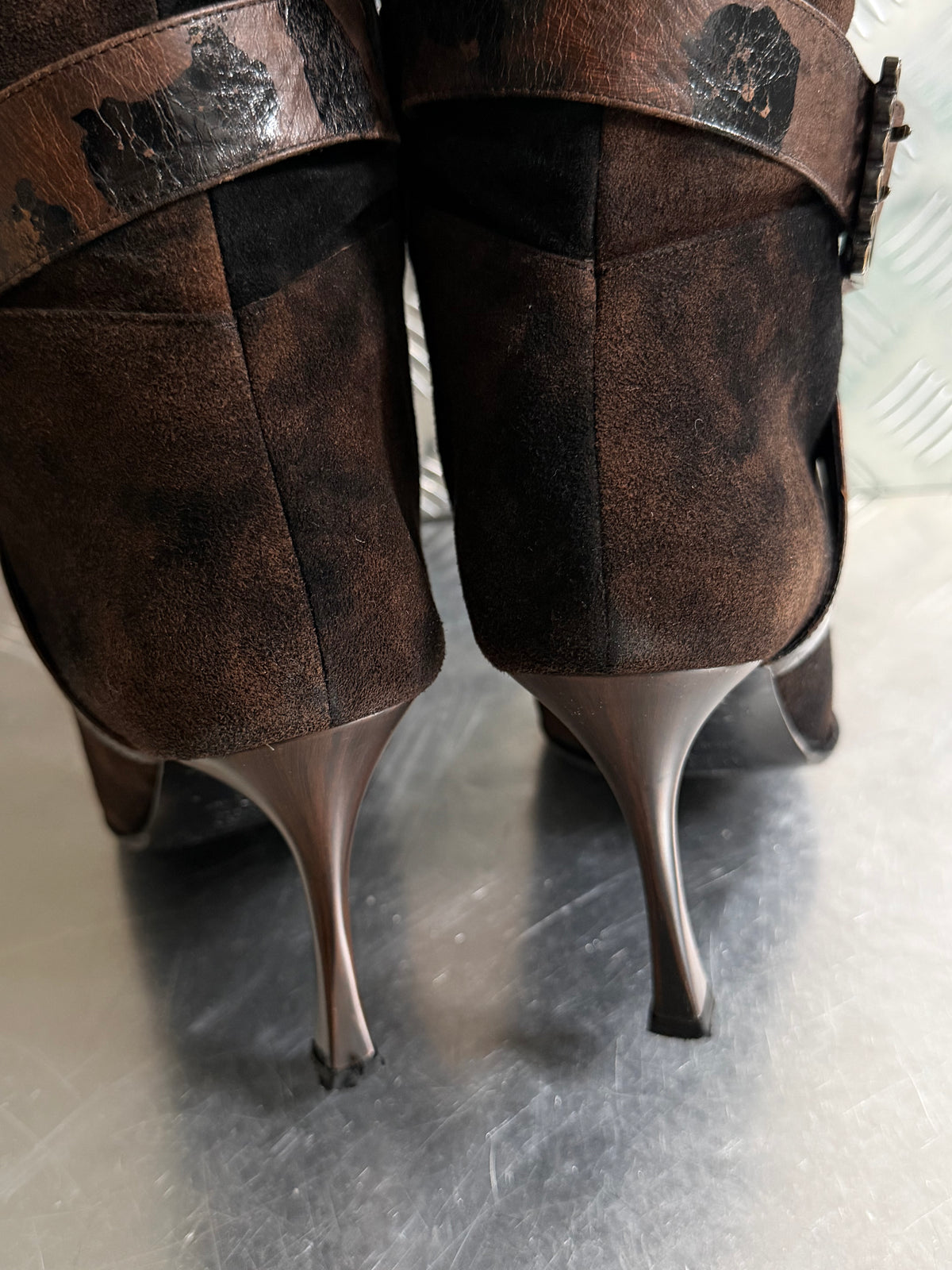 Vintage Loretta Pettinari pointed suede boots TWINKLING GLOBAL