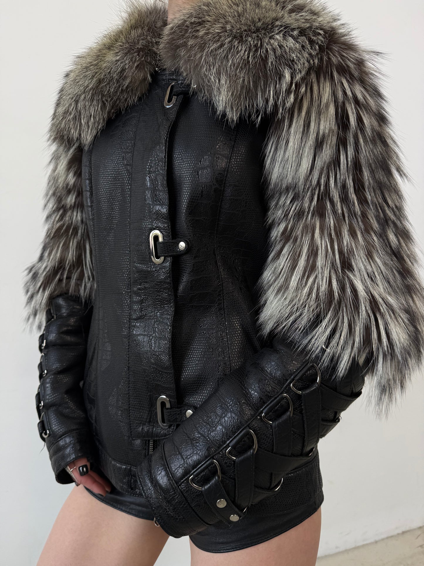Vintage leather jacket TWINKLING GLOBAL