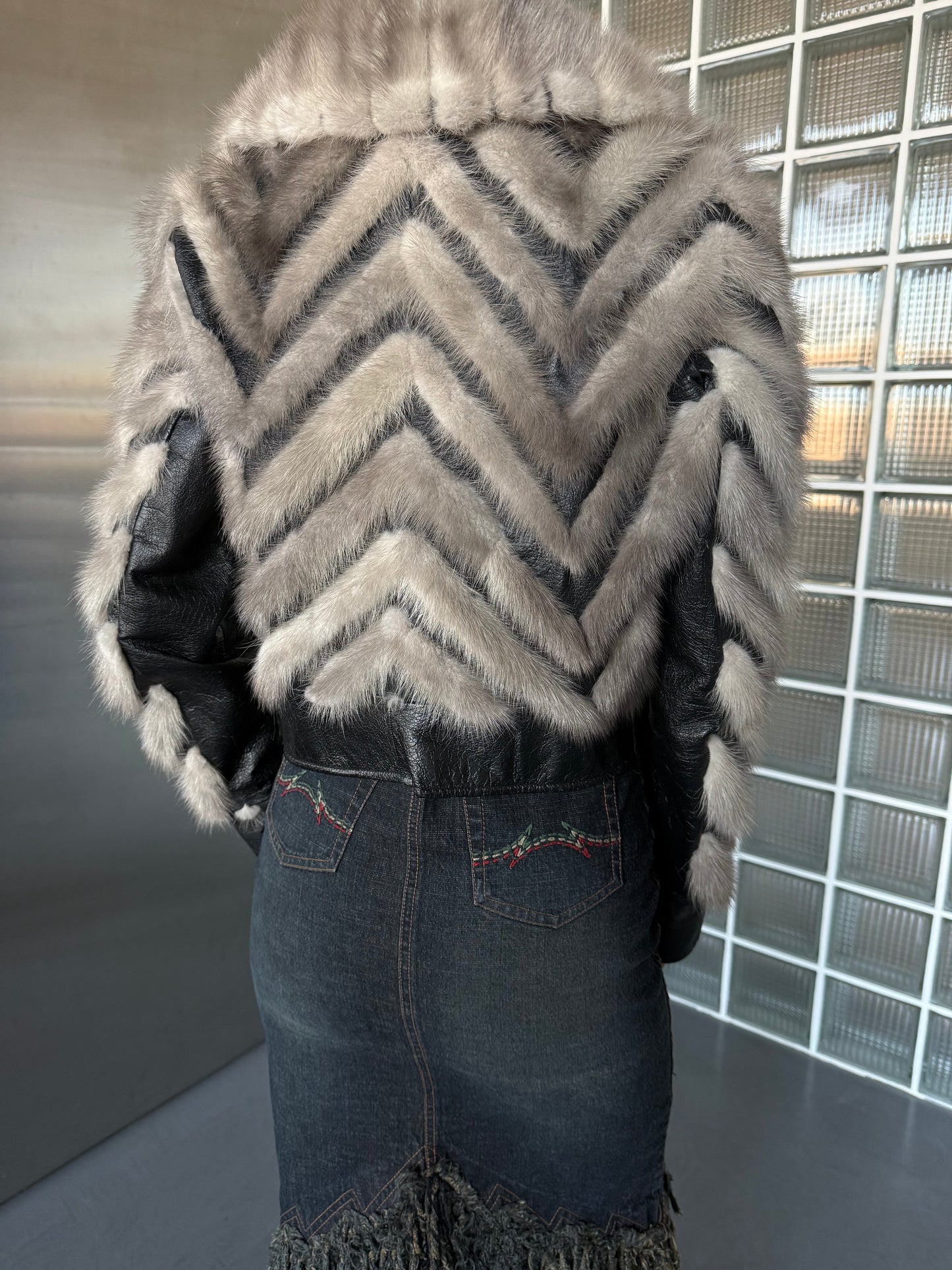 Vintage leather jacket Twinkling Global