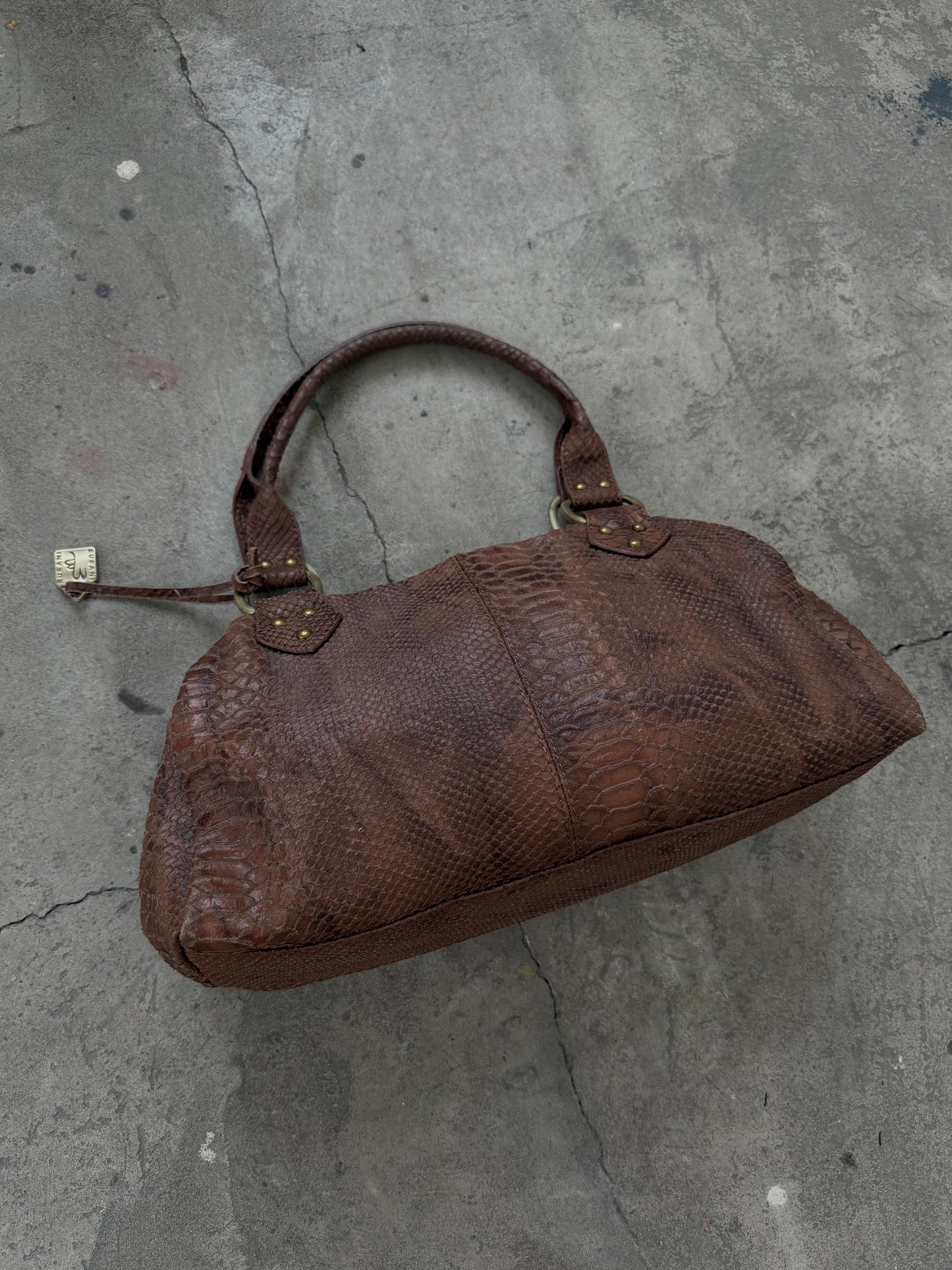 Vintage leather bag TWINKLING GLOBAL