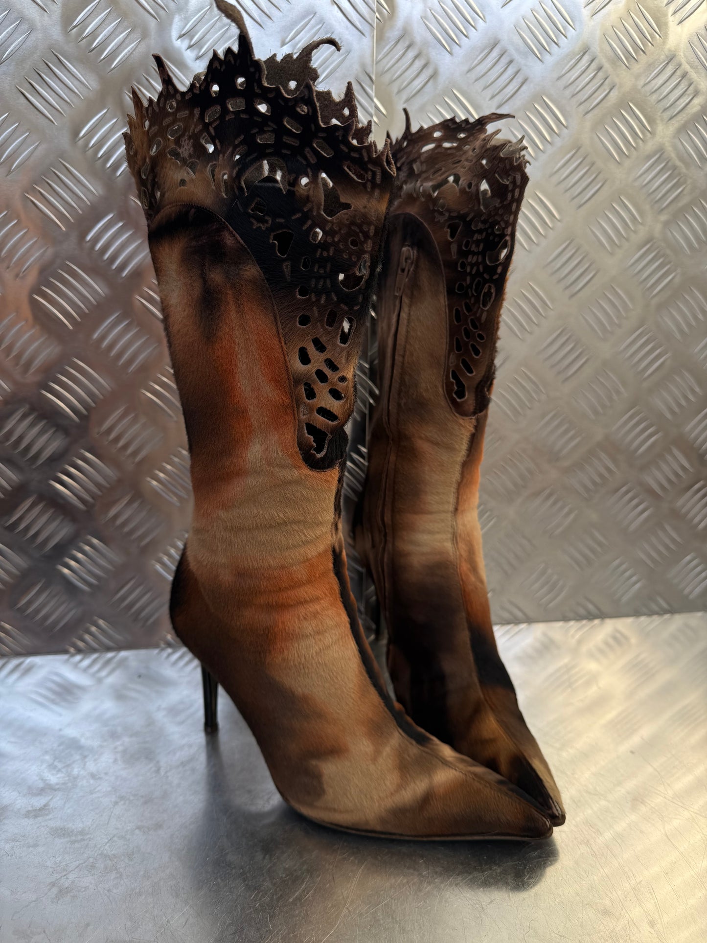 Vintage Italian leather boots Twinkling Global
