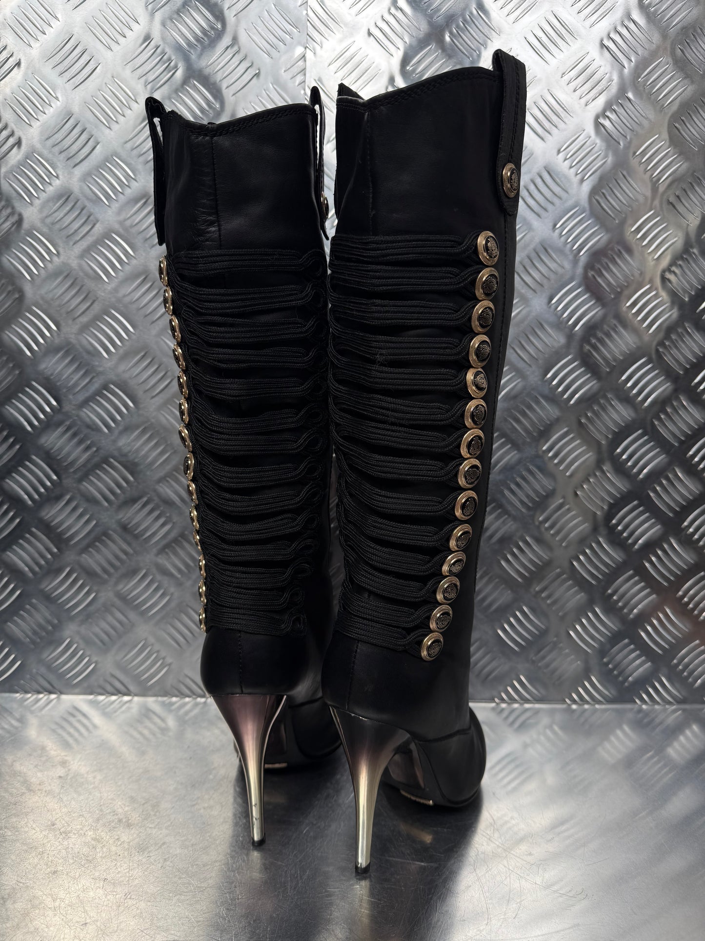 Vintage Paolo Conte high-heel leather boots TWINKLING GLOBAL