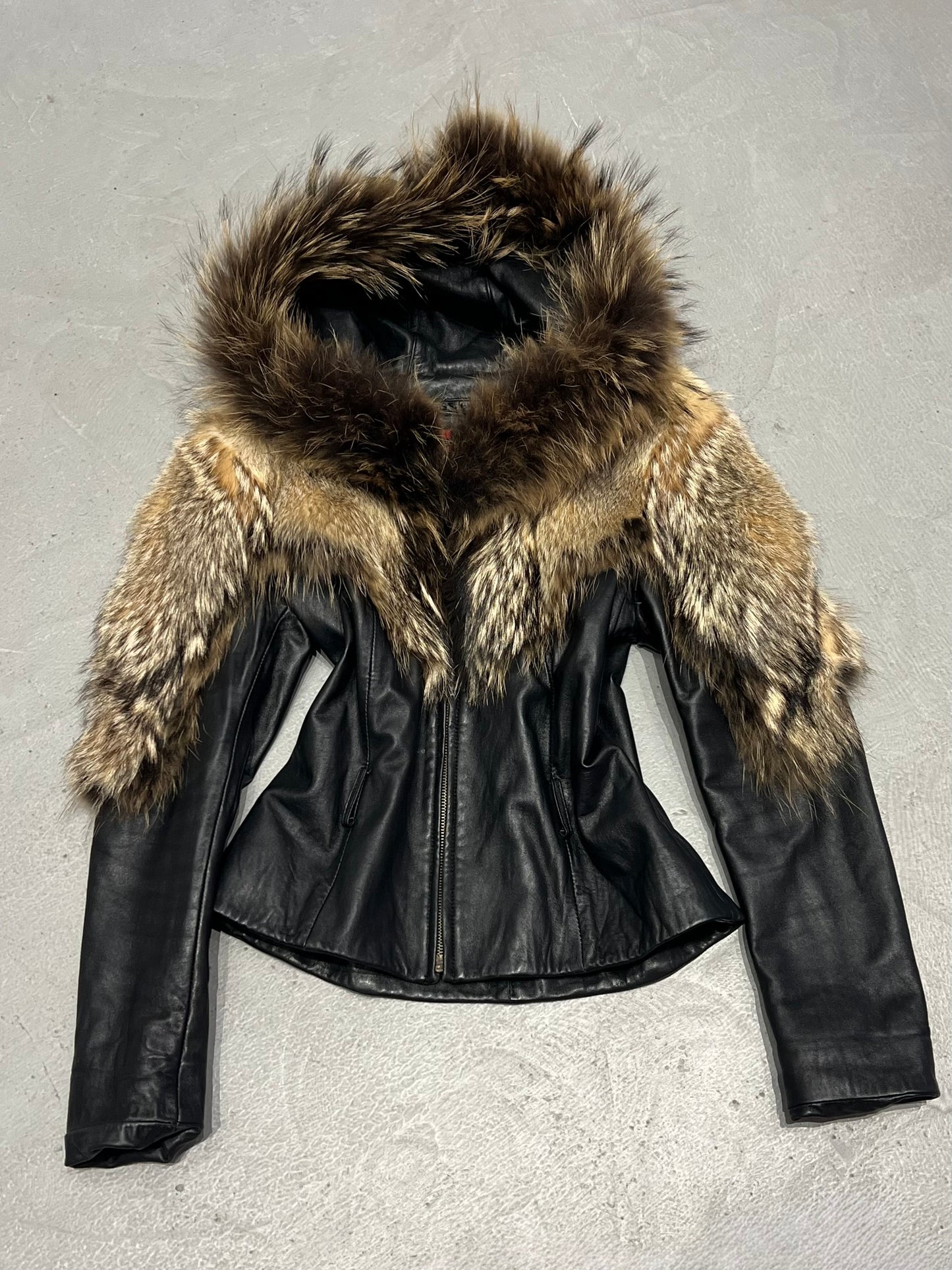 Vintage leather jacket TWINKLING GLOBAL