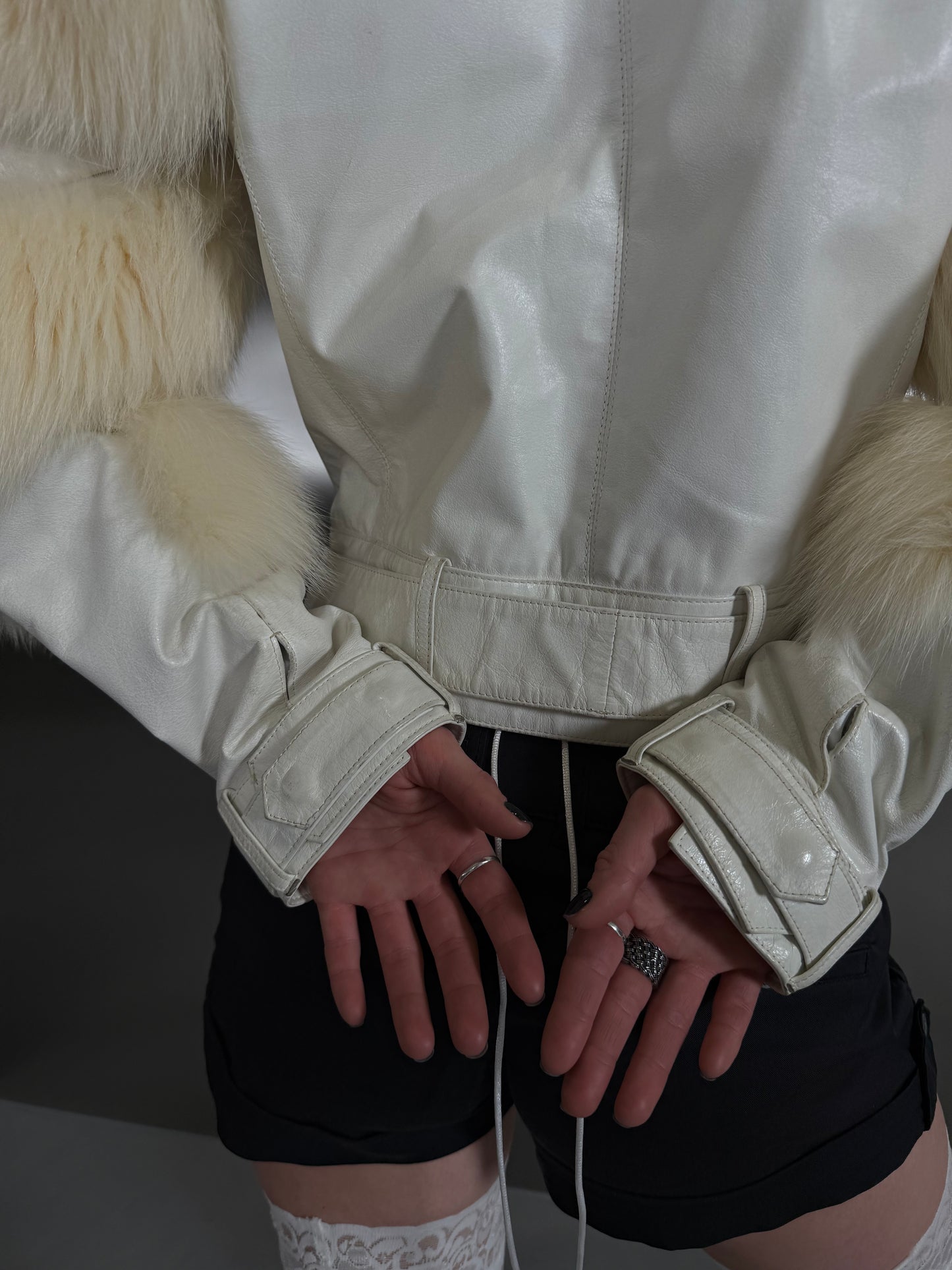 Vintage leather jacket TWINKLING GLOBAL