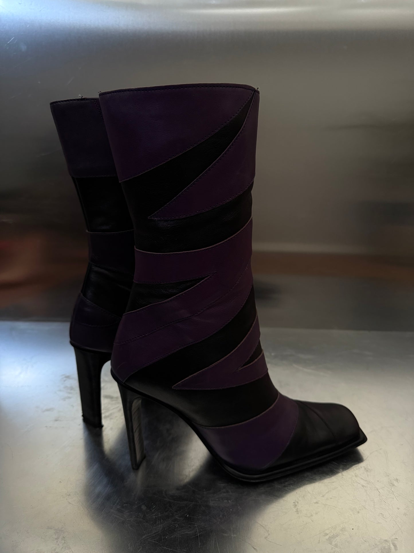 Vintage leather boots Bronx TWINKLING GLOBAL