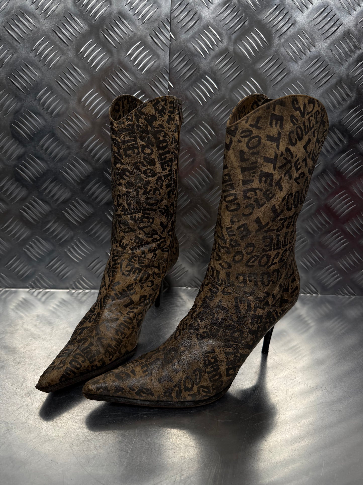Vintage Italian leather boots TWINKLING GLOBAL